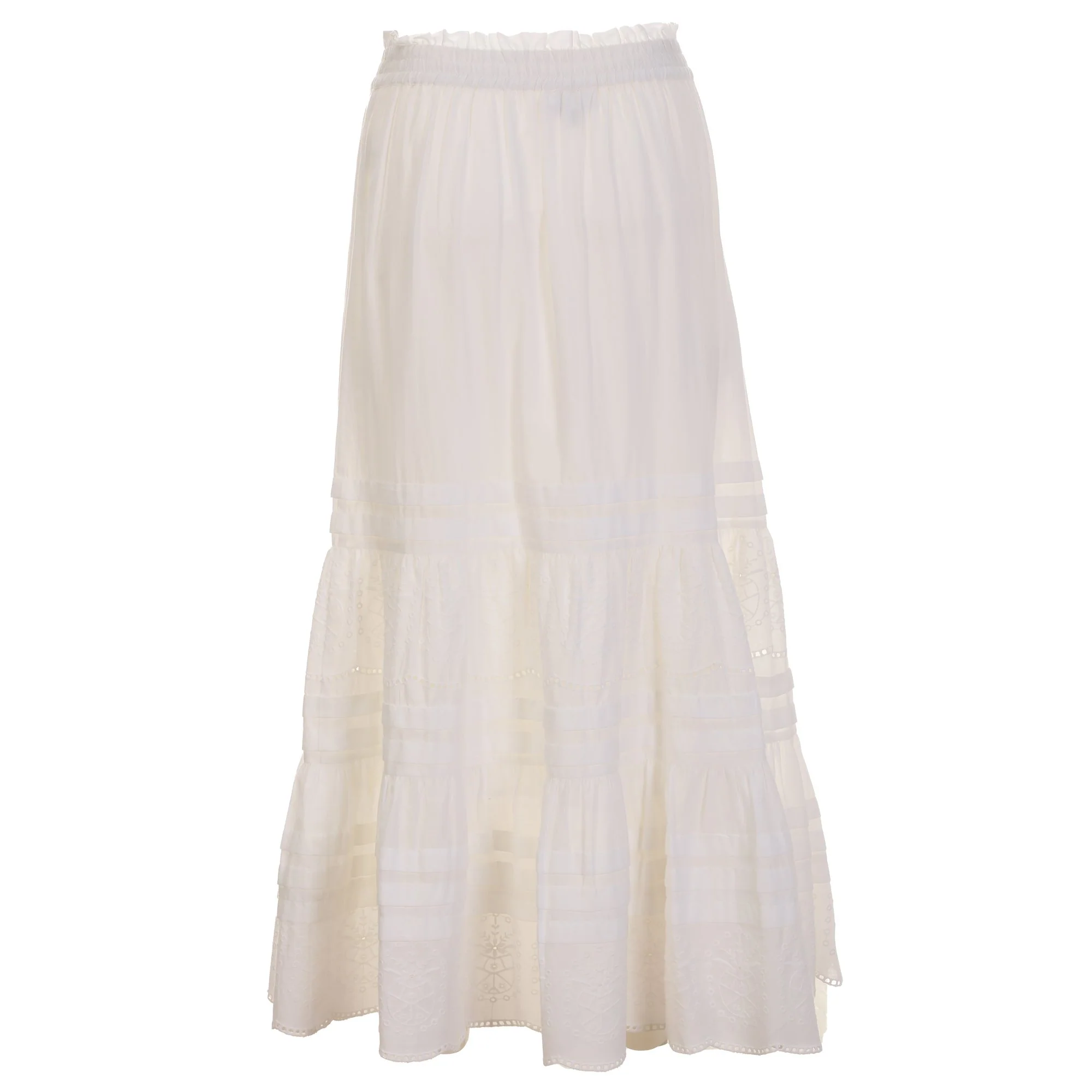 Jupe longue  - Blanc - Image 2