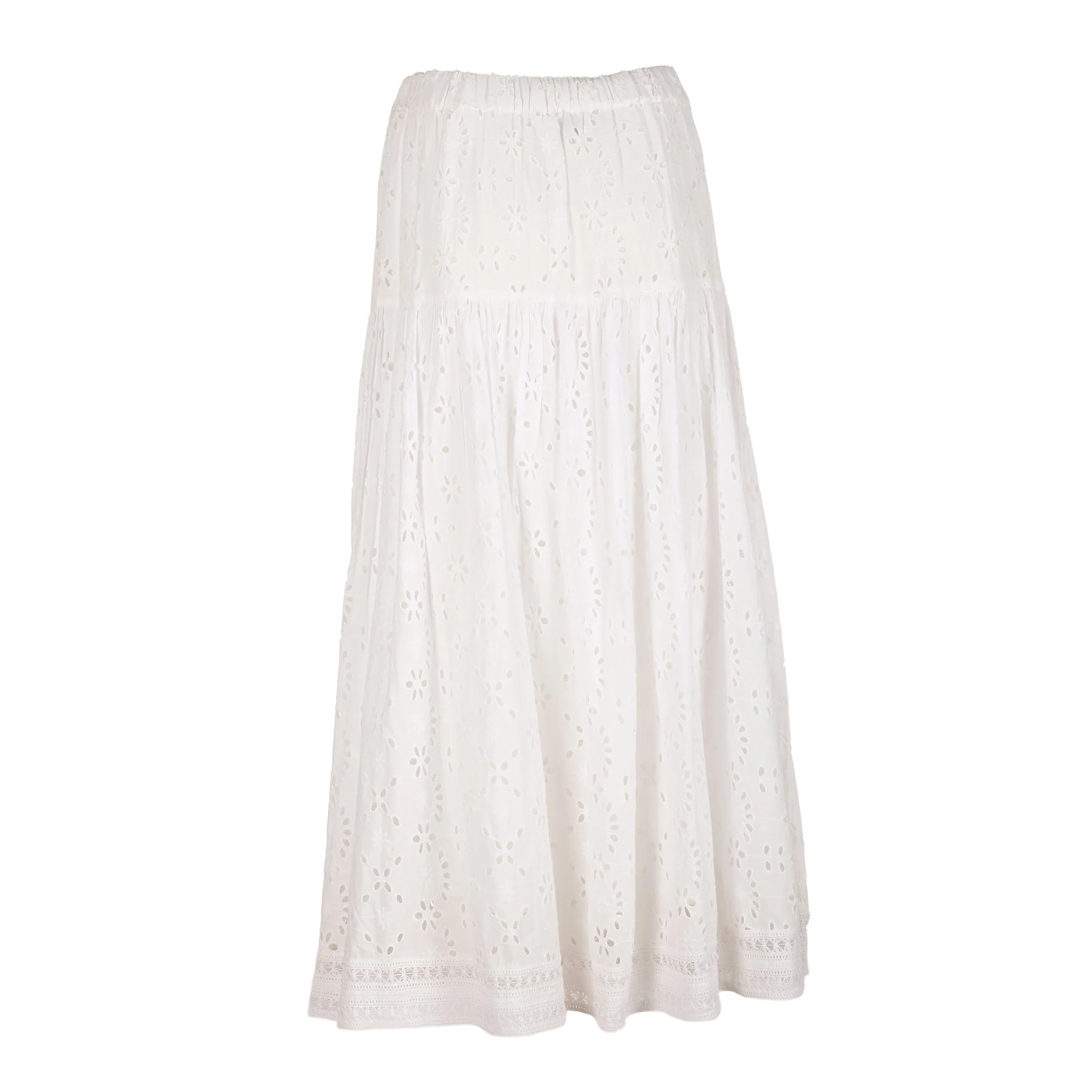 Jupe longue broderie