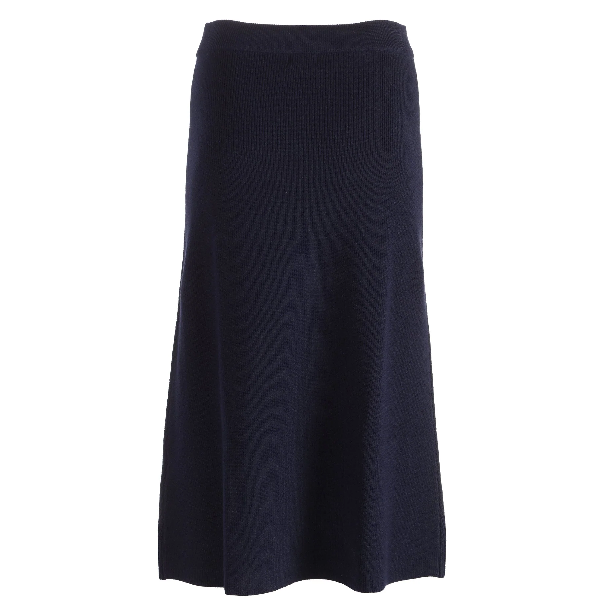 Jupe longue en Maille - Bleu foncé