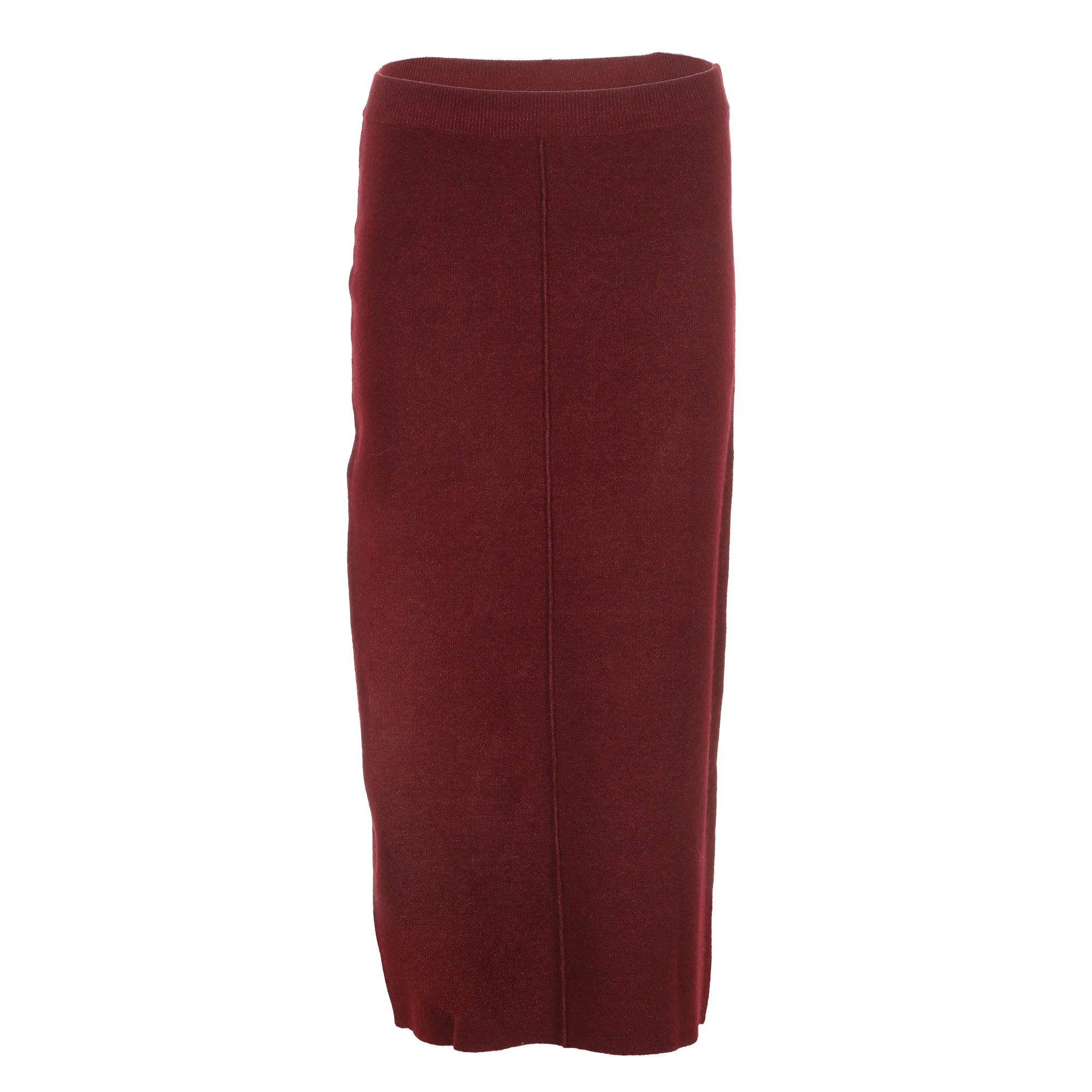 Jupe longue en maille - Rouge