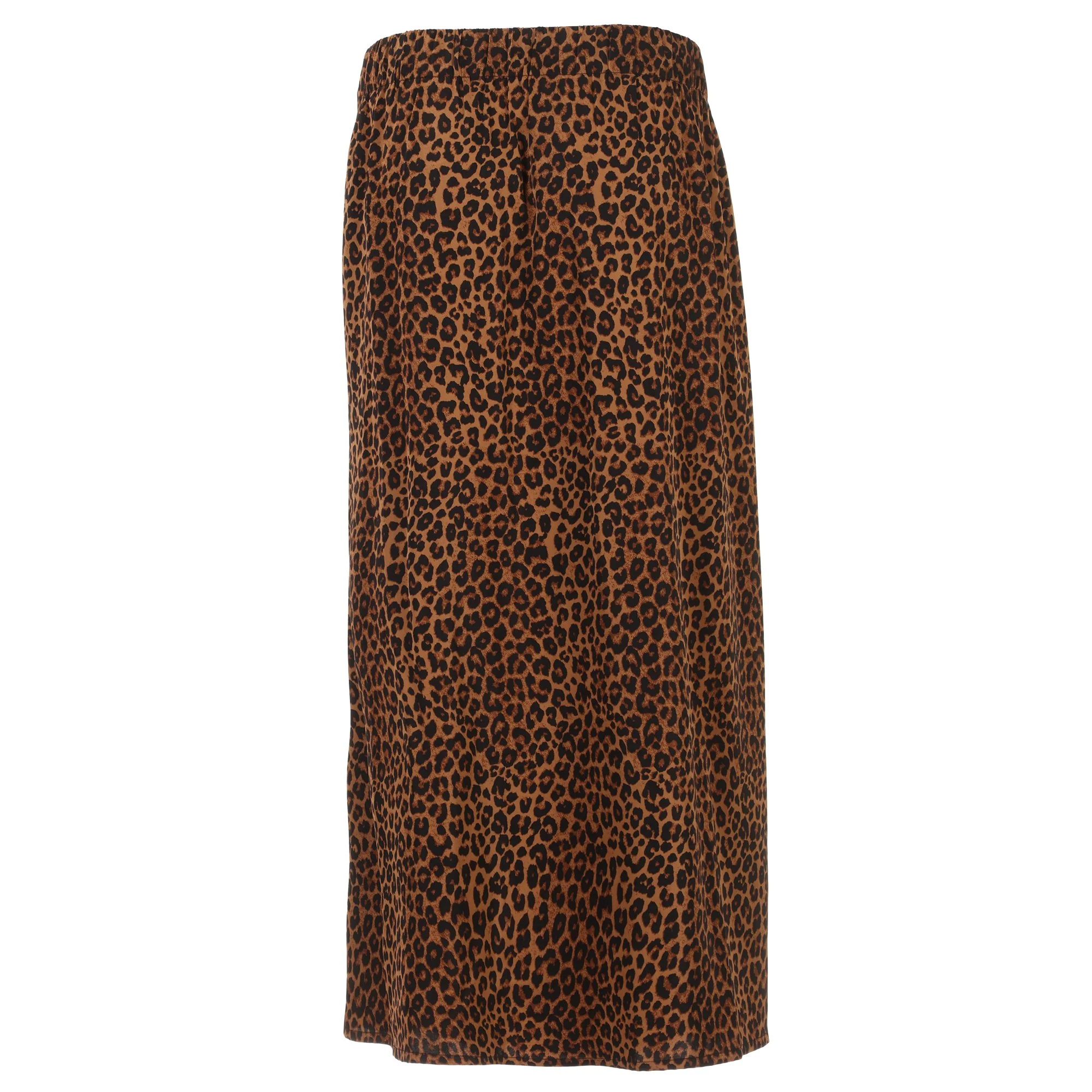 Jupe longue en satin  - Marron - Image 2