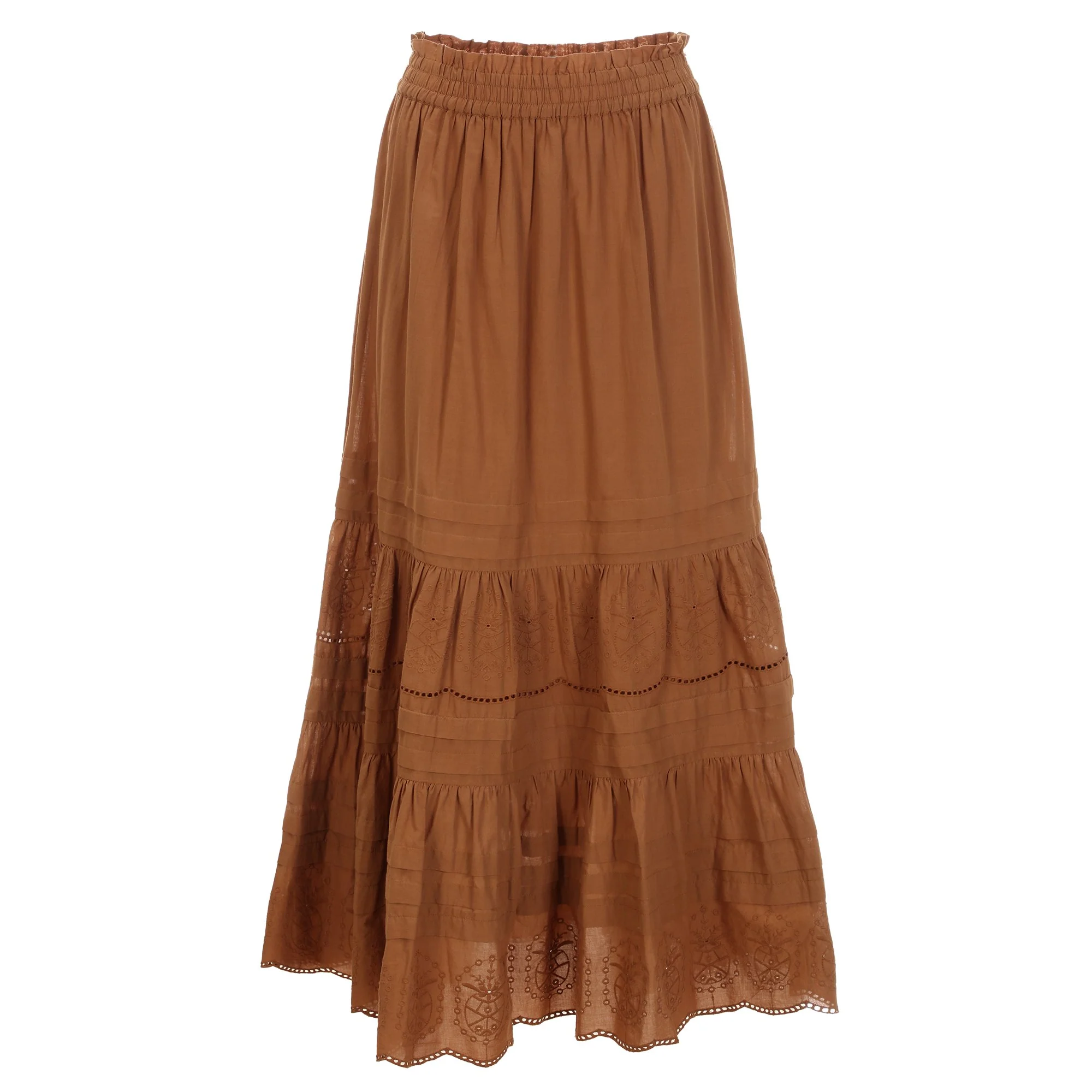 Jupe longue  - Marron