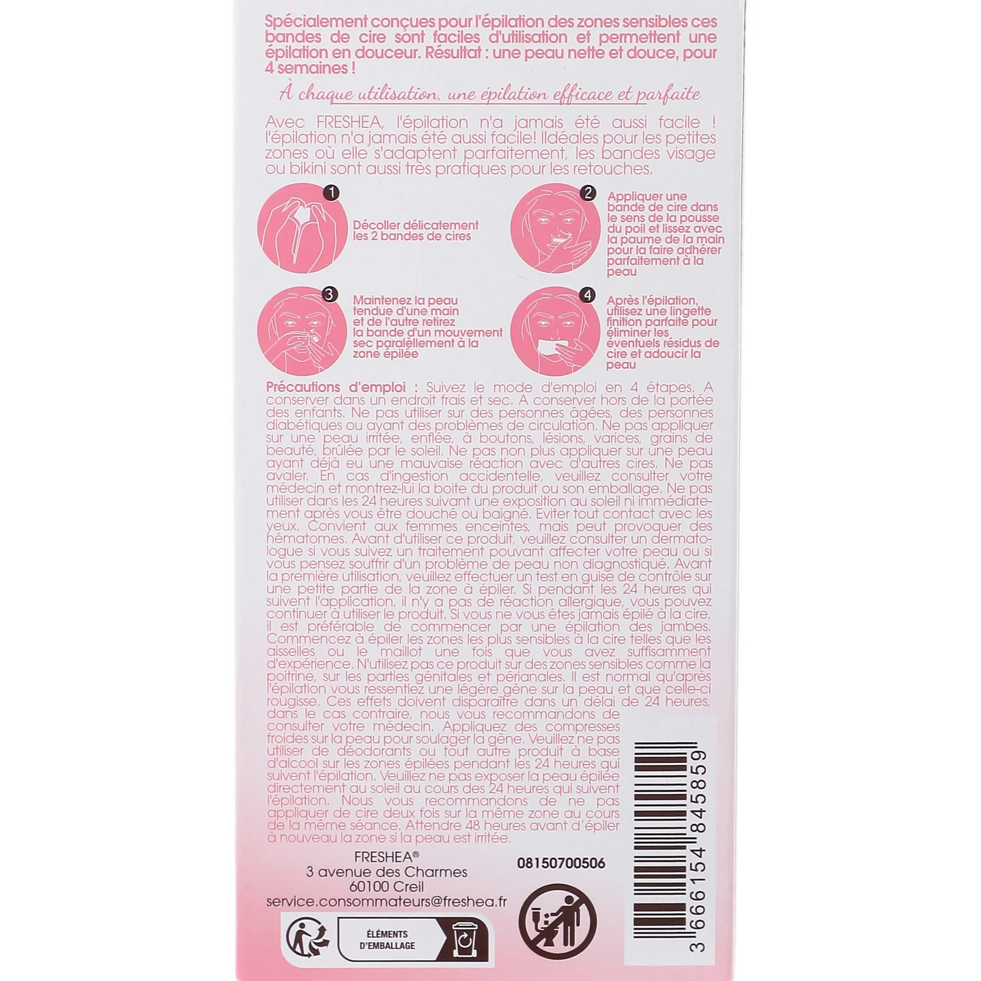 Kit de 28 bandes de cire froide - Image 2