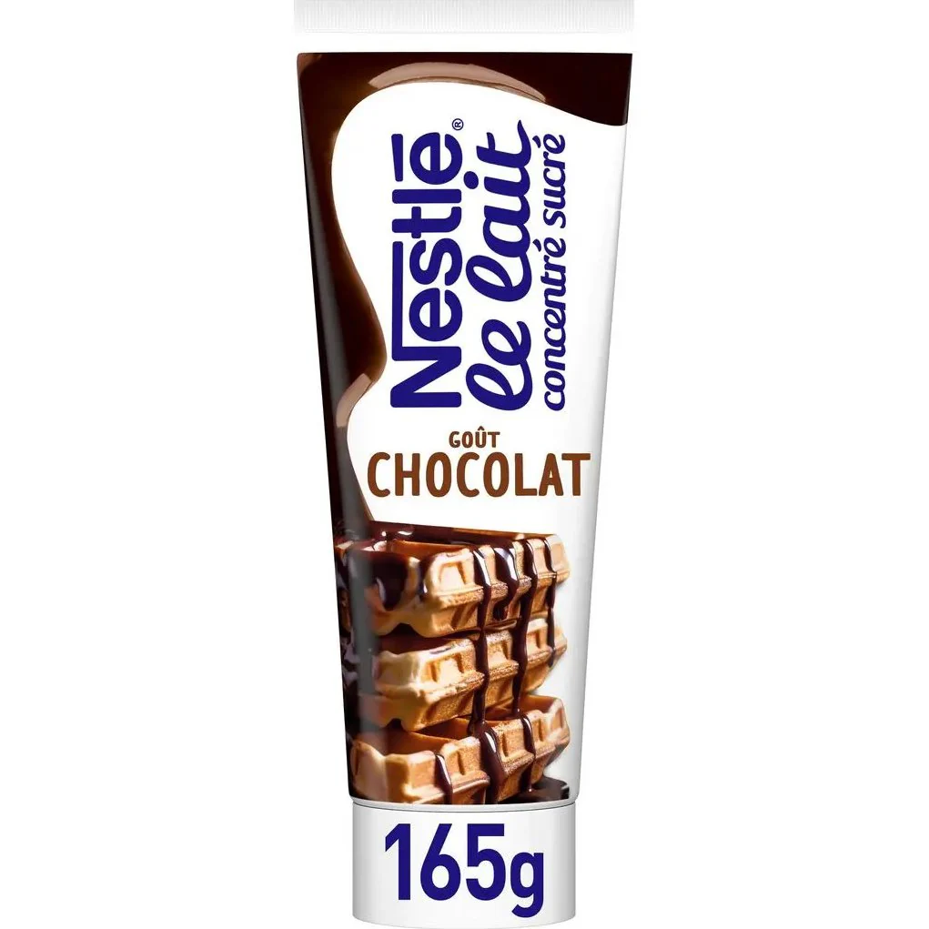 Lait concentré chocolat en tube