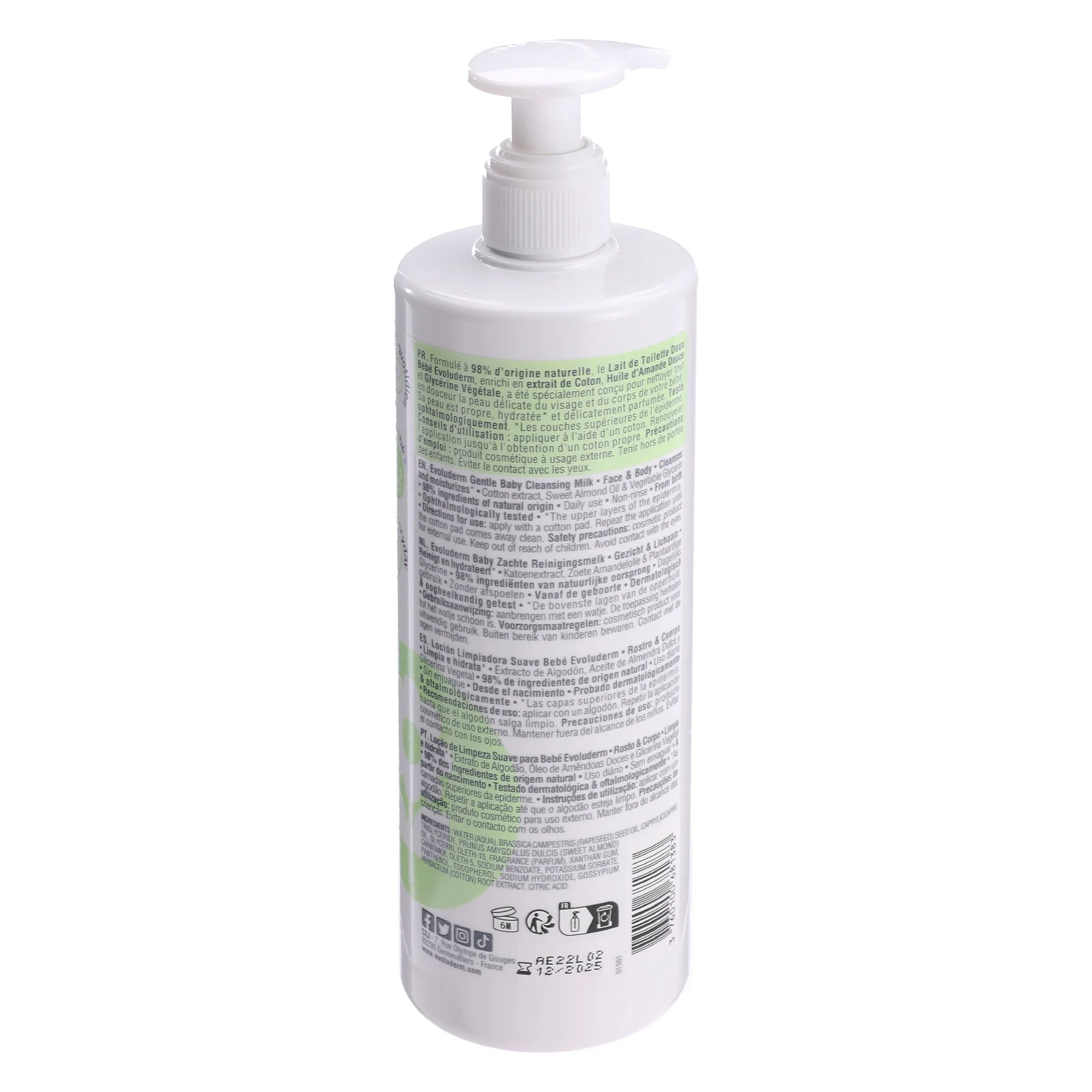 Lait de Toilette Bébé Doux Visage & Corps - 500 ml - Image 2