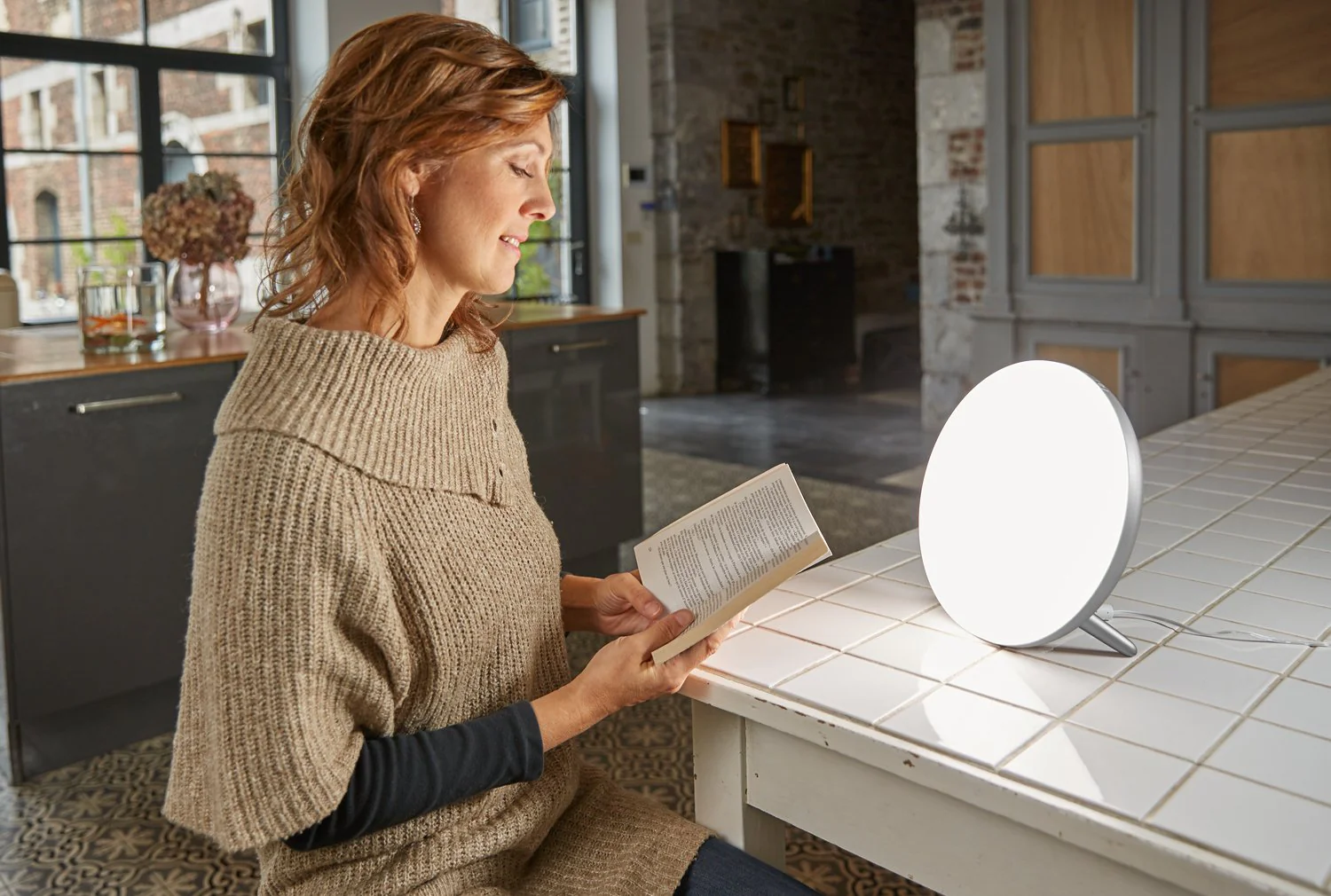 Lampe de luminothérapie 10 000 Lux 36W argent - Image 3
