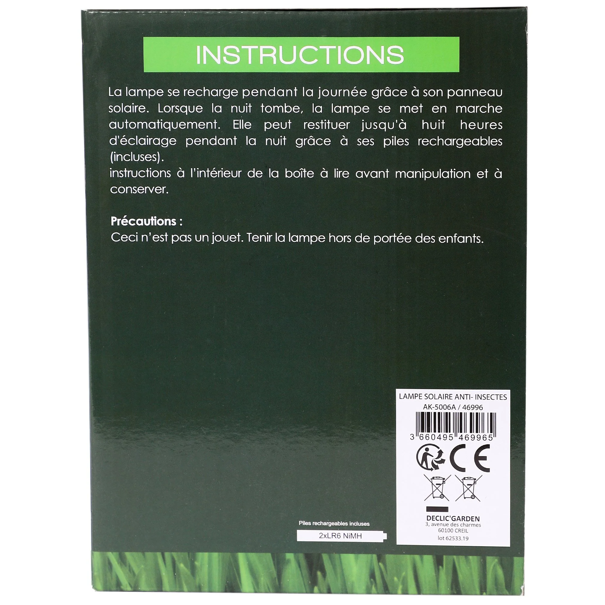 Lampe solaire anti insectes - Image 3