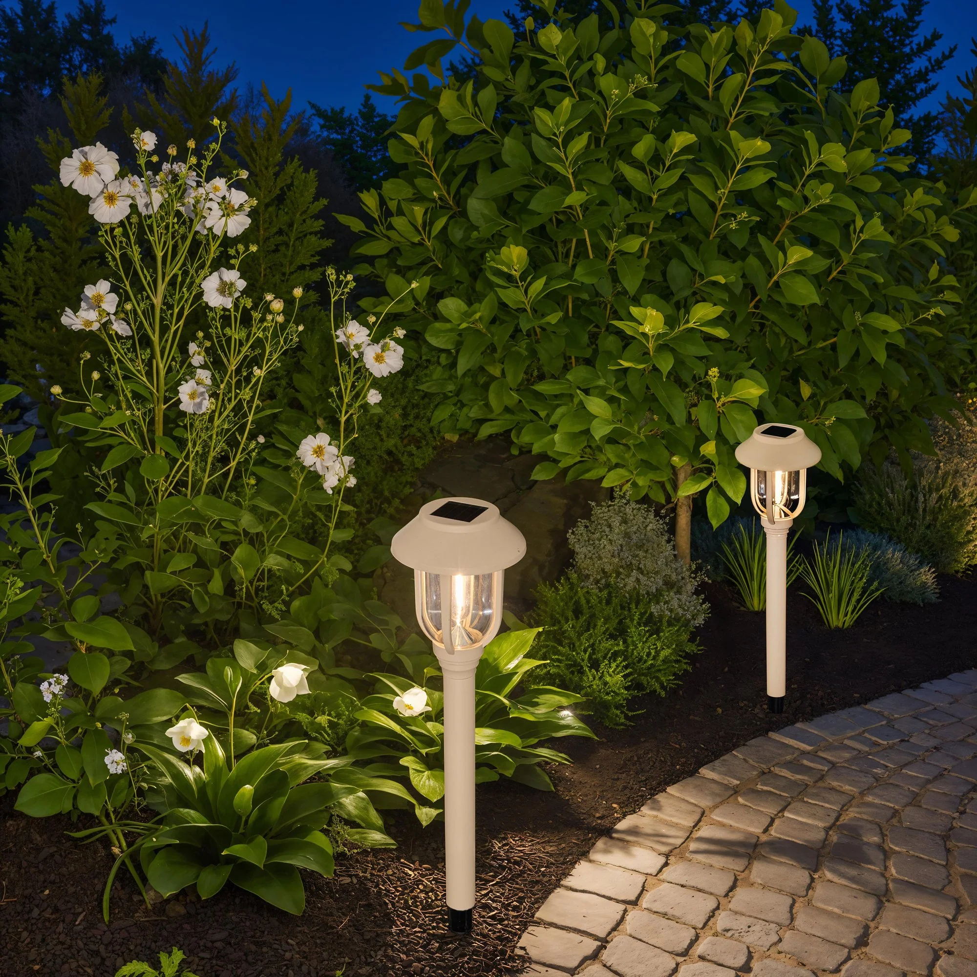 Lampe solaire en plastique extérieur - Image 3