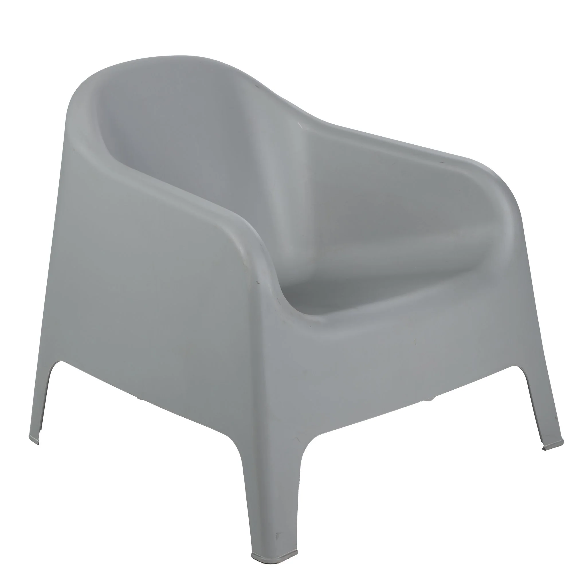 LARGE FAUTEUIL EN PLASTIQUE 83*79*70CM, PAS DE CARTON - Image 2