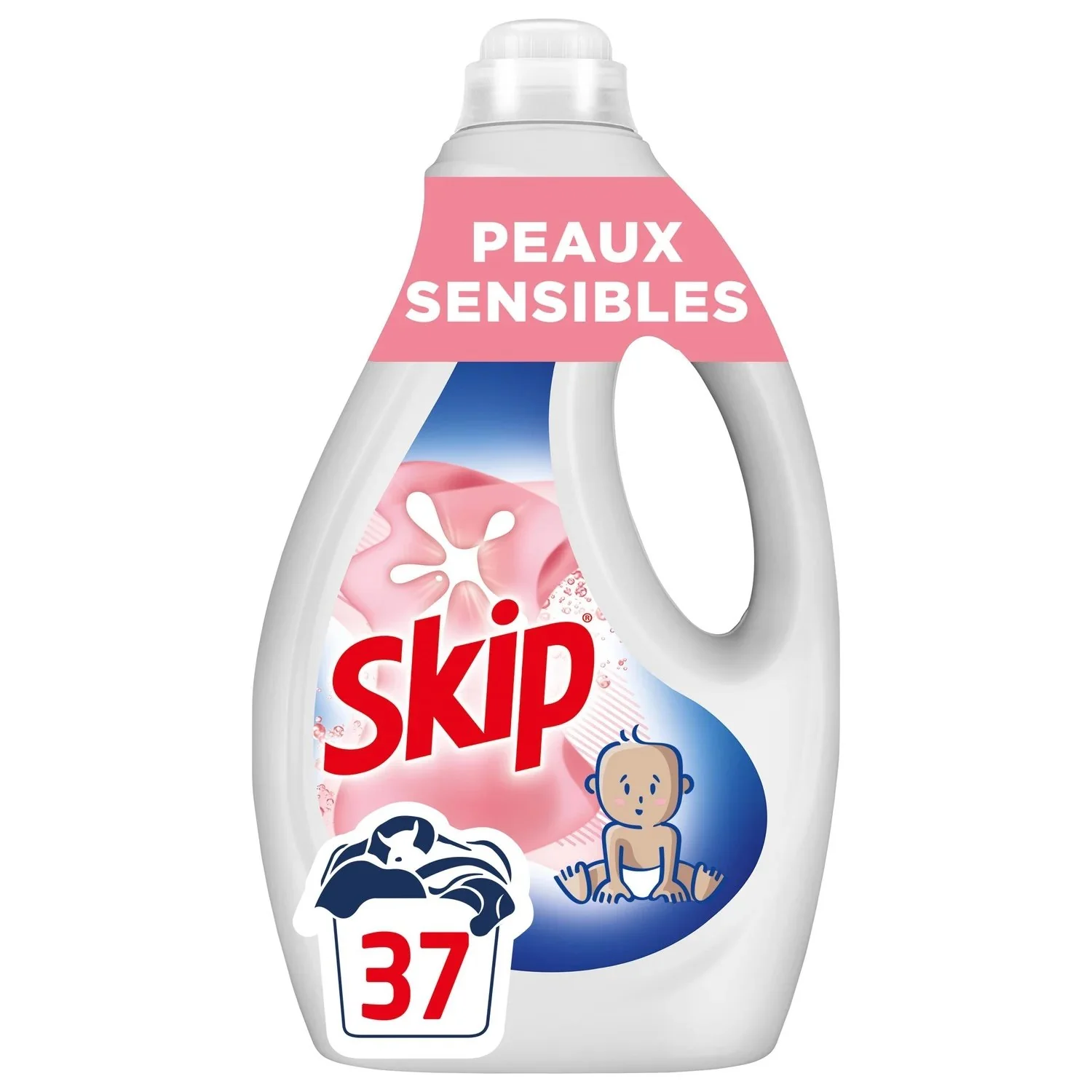 Lessive Liquide Peaux Sensibles et Bébes 37 doses