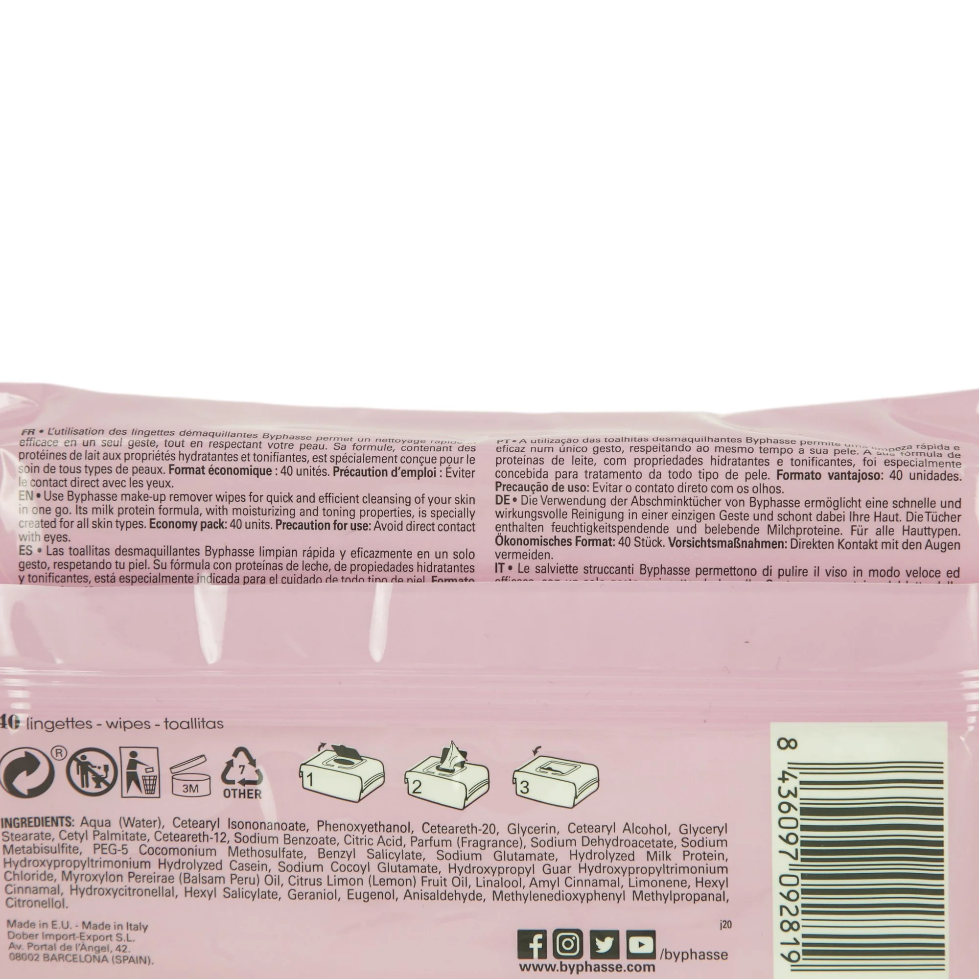 Lingettes démaquillantes protéine de lait - Image 3
