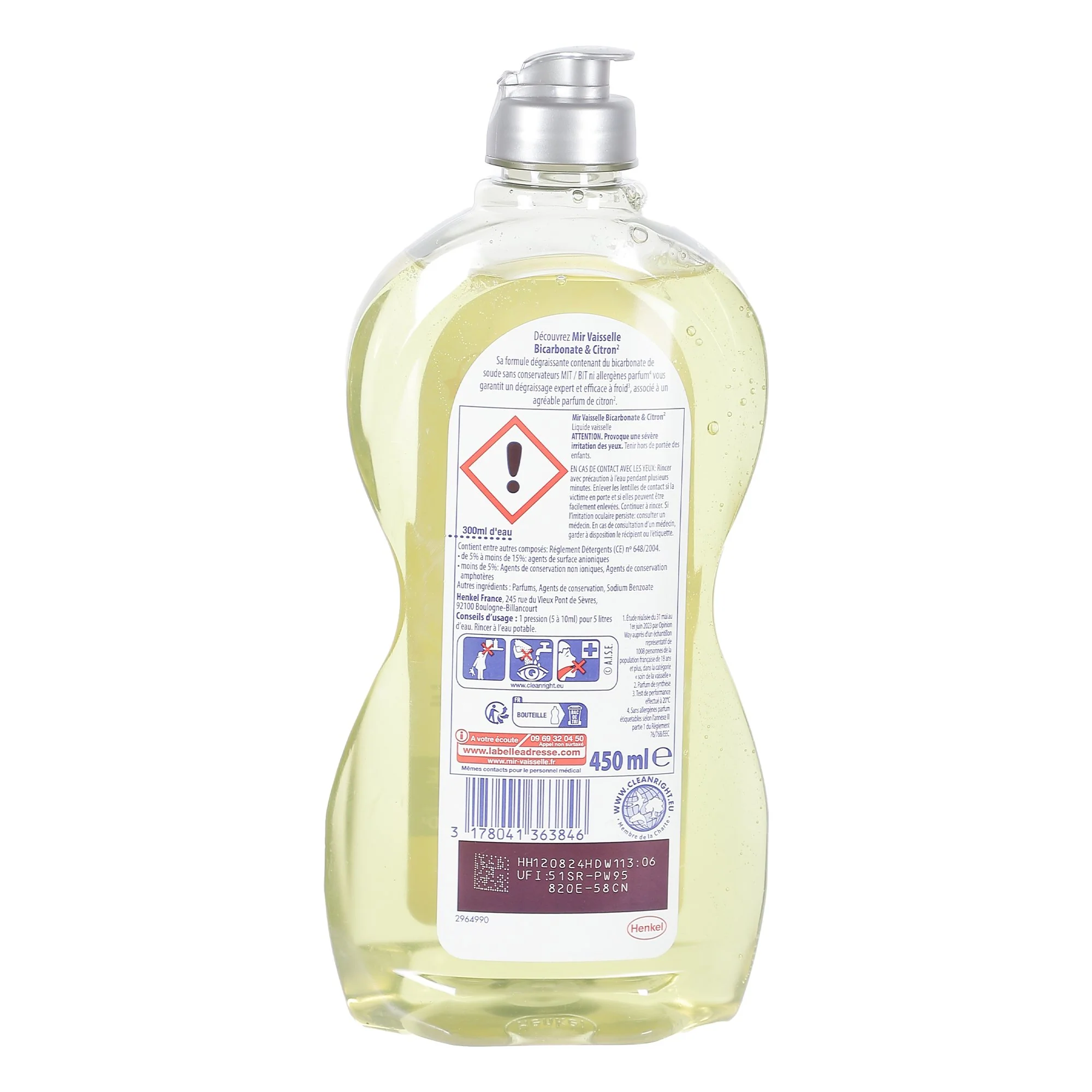 Liquide vaisselle bicarbonate et citron dégraissage expert - Image 2
