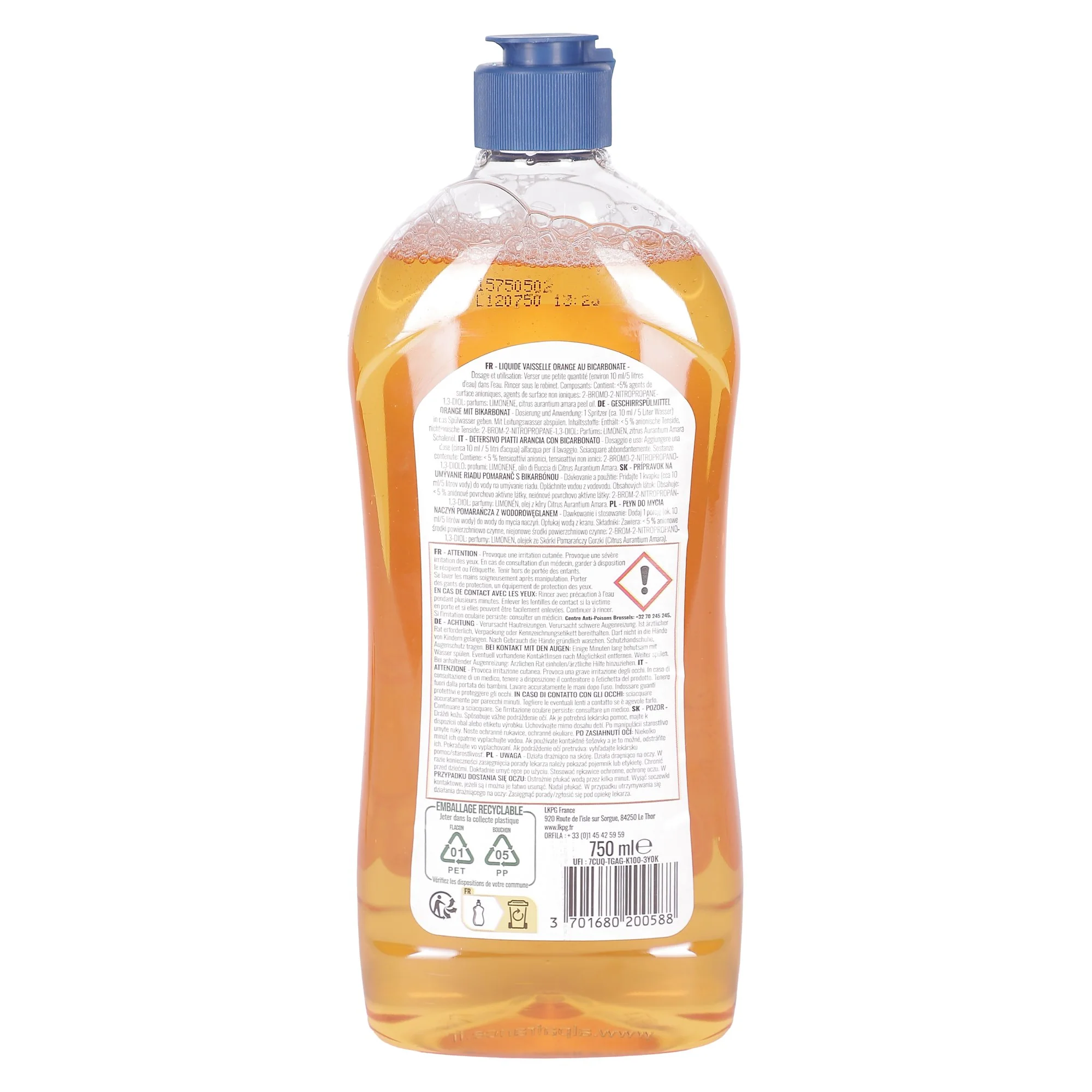 Liquide vaisselle concentré sud orange et bicarbonate - Image 2