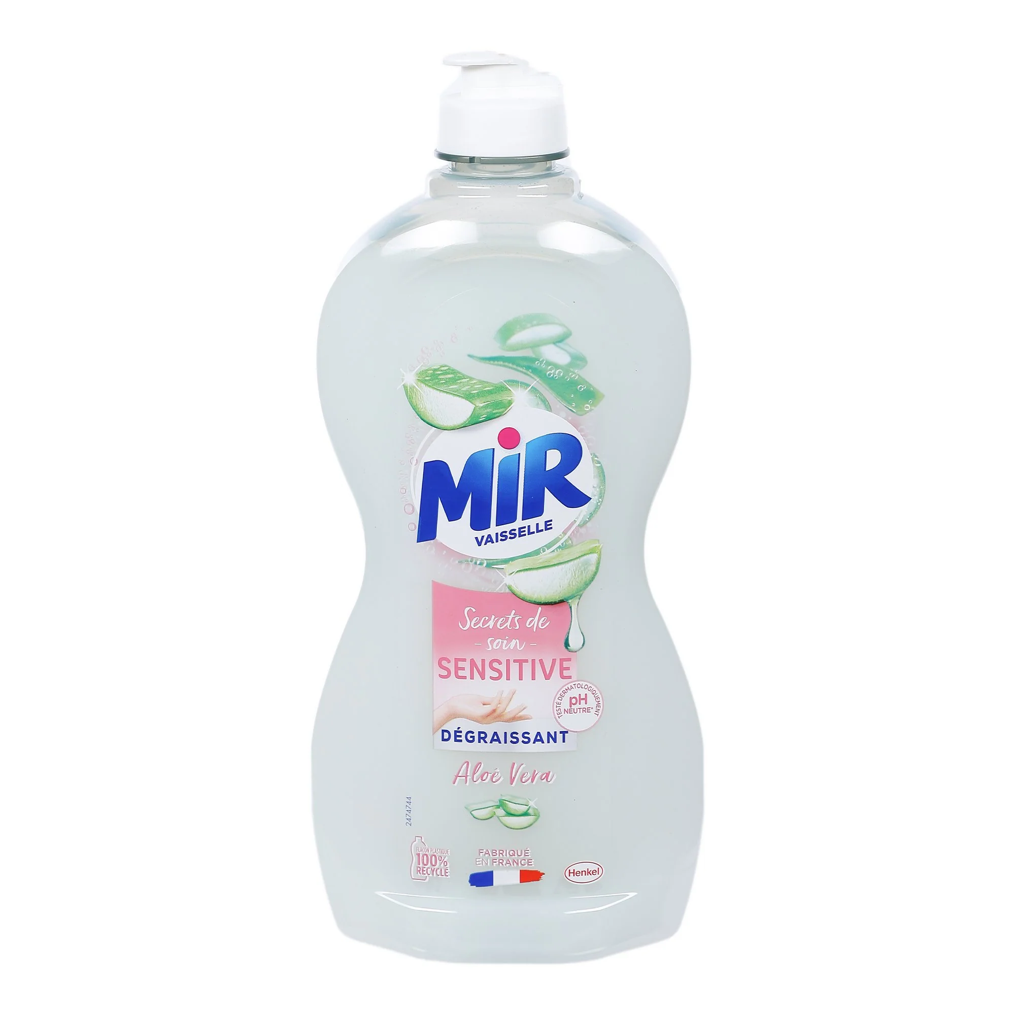 Liquide vaisselle peaux sensibles à l'Aloe vera