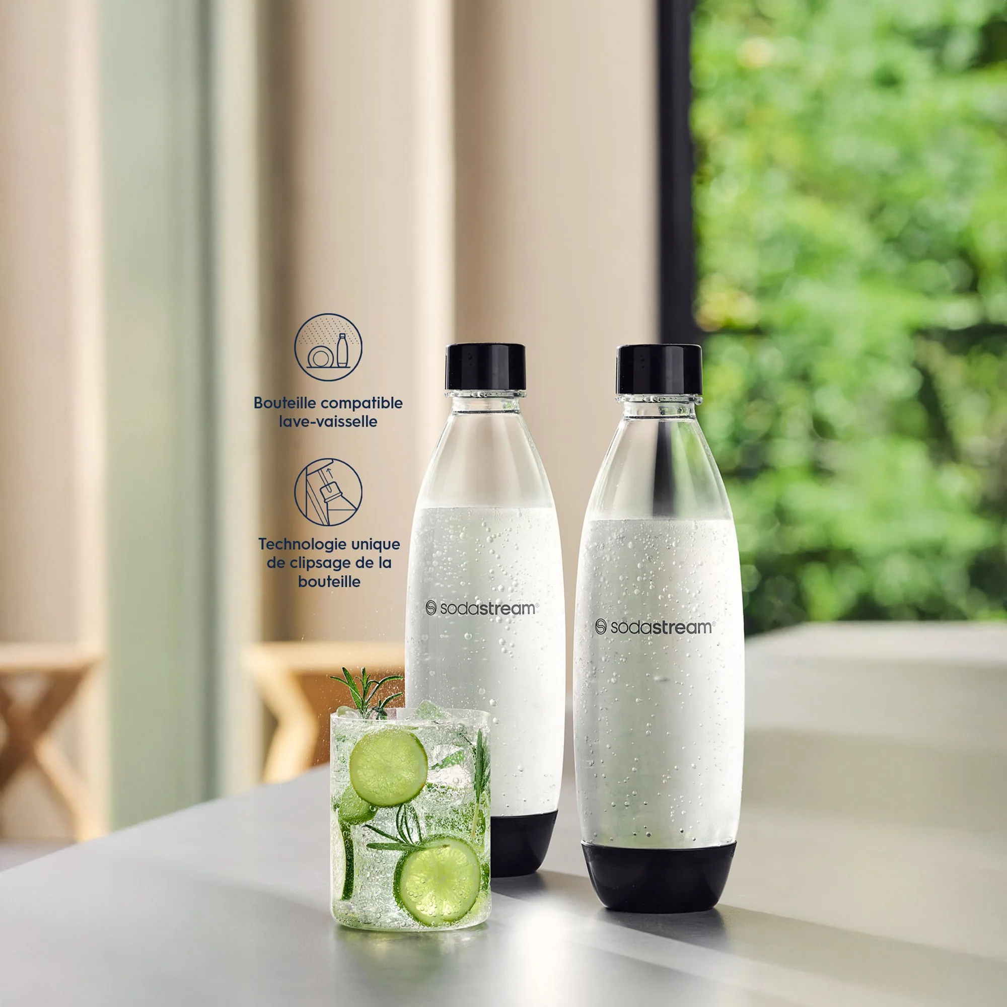 Lot de 2 bouteilles Soda Stream fuse  1L - Image 3