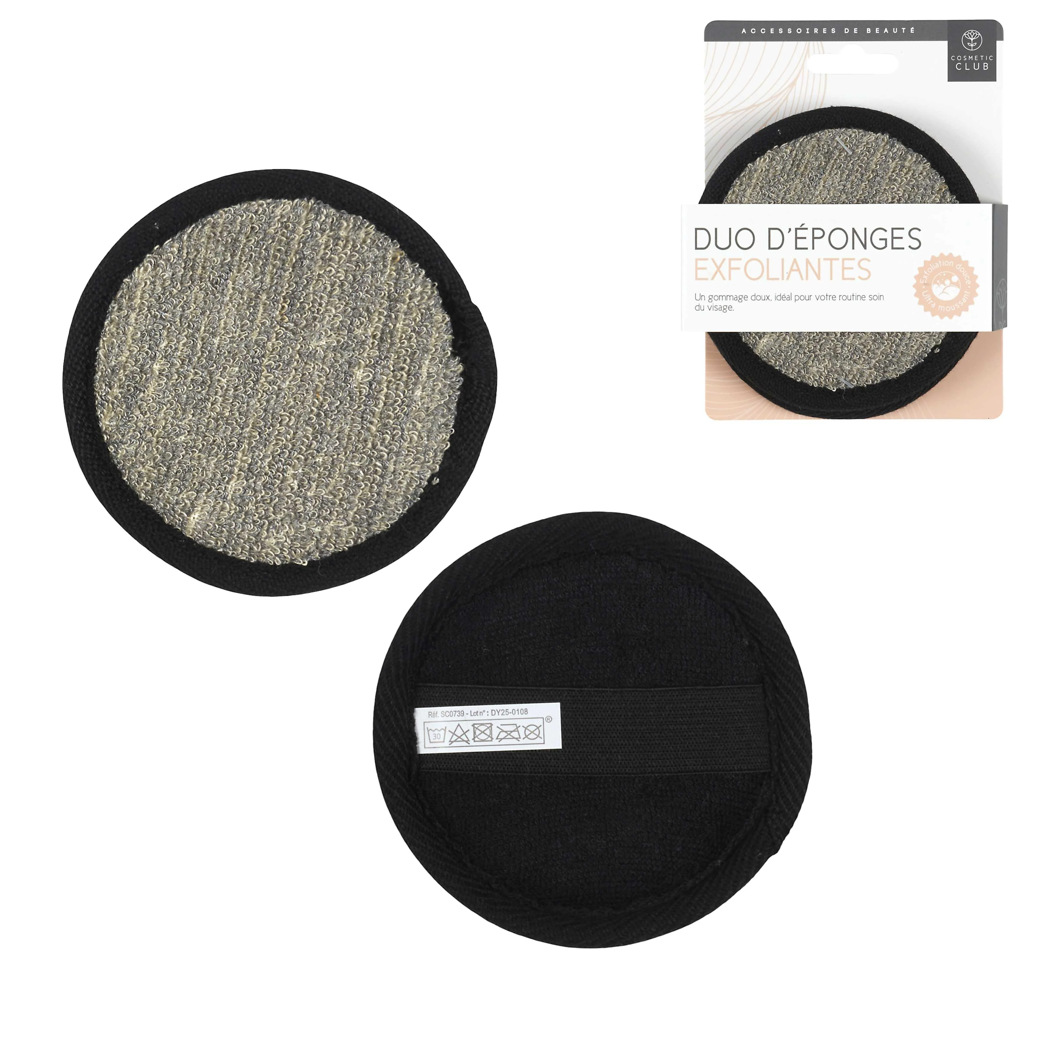 Lot de 2 éponges exfoliantes pour le visage - Image 3