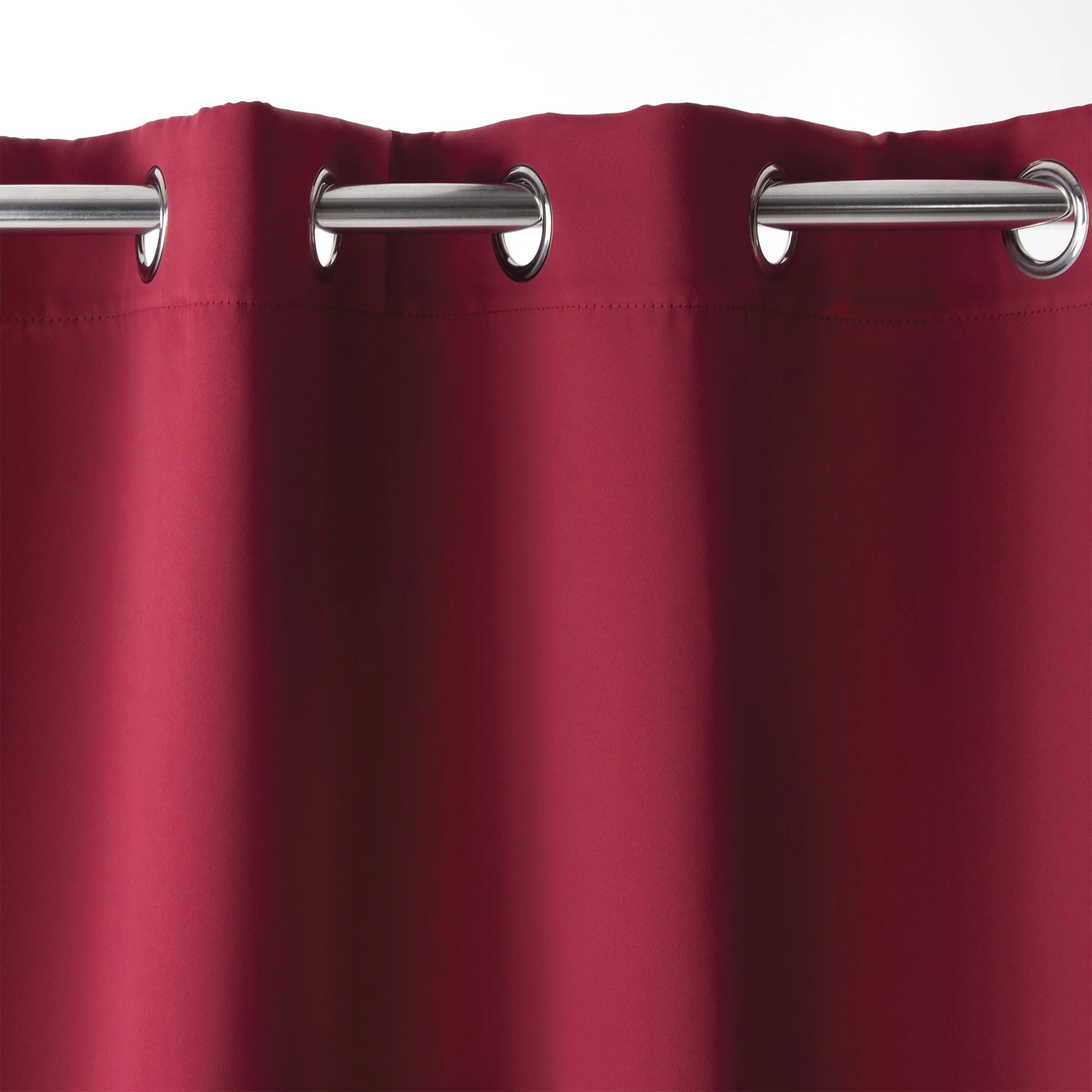 Lot de 2 rideaux occultants - Rouge - Image 3