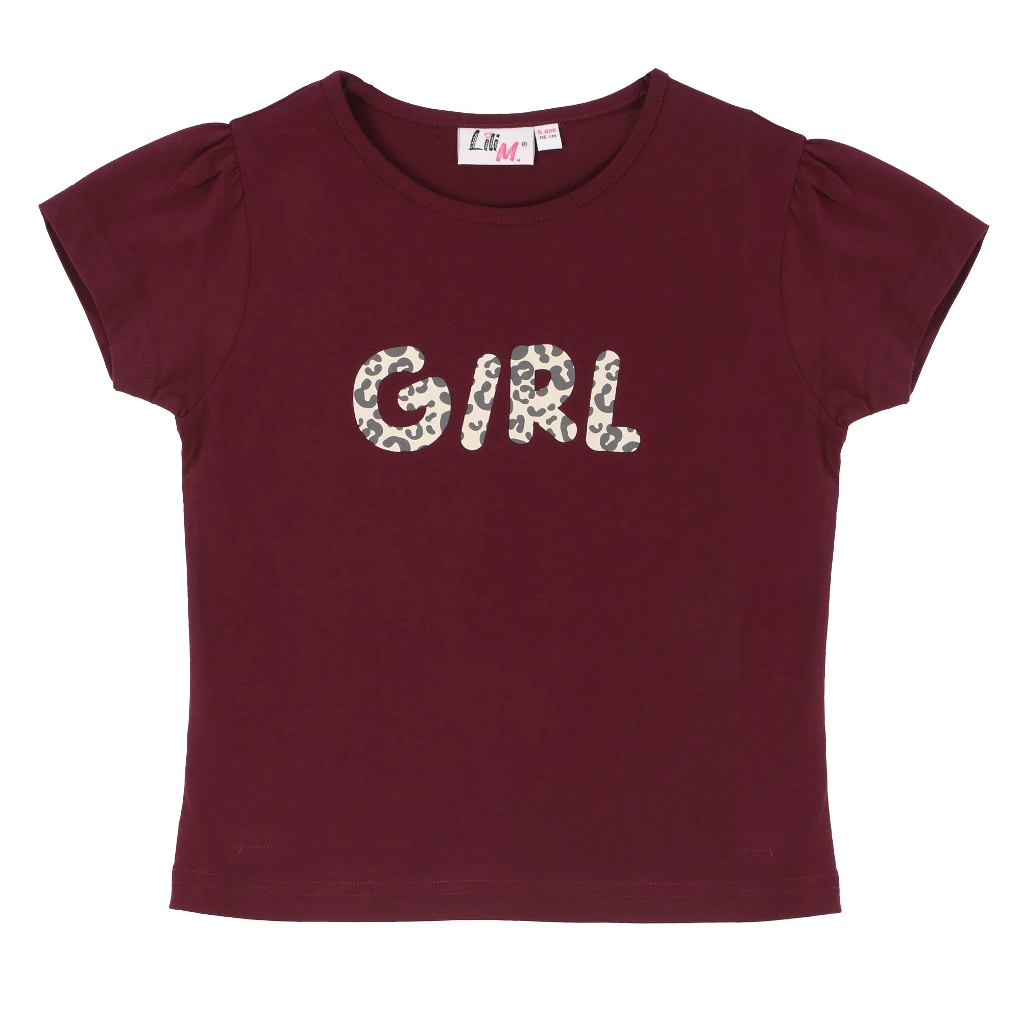 Lot de 2 tee-shirts manches courtes avec animation 3/12 ans - Violet