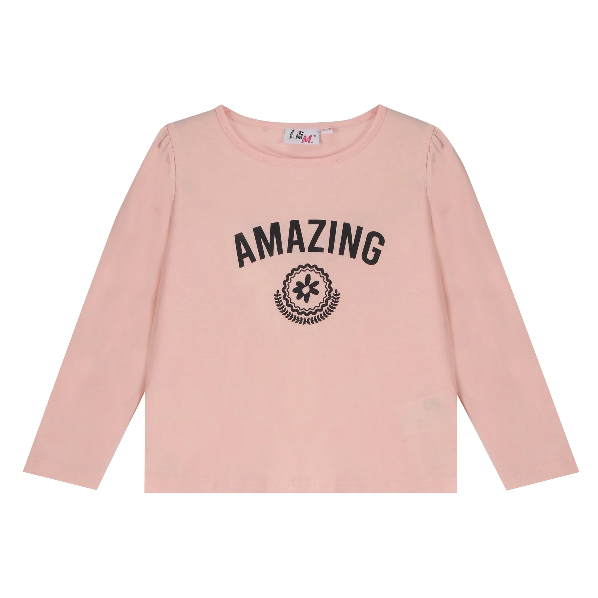 Lot de 2 tee-shirts manches longues avec animation 3/12 ans - Rose - Image 3