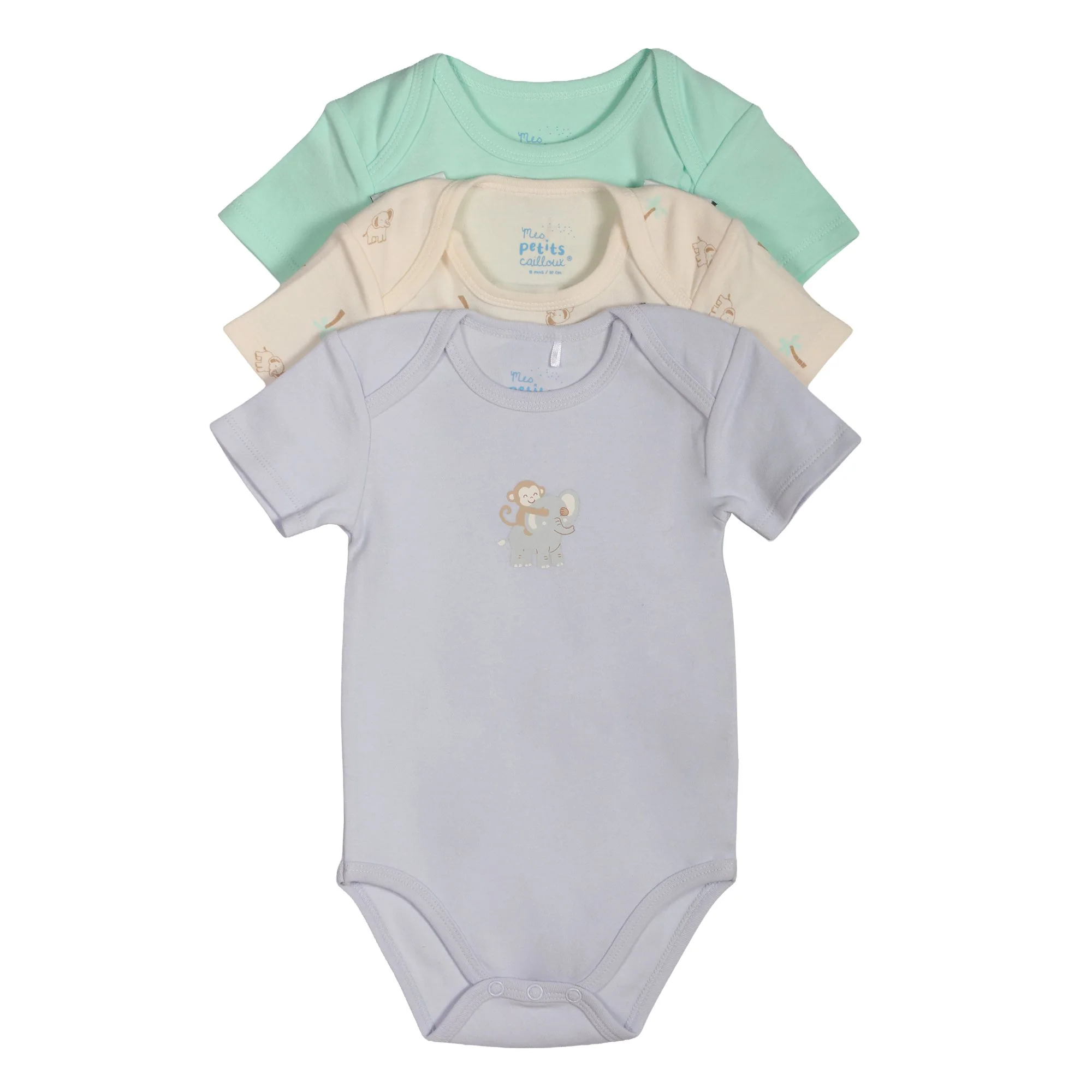 Lot de 3 bodies  - Bleu