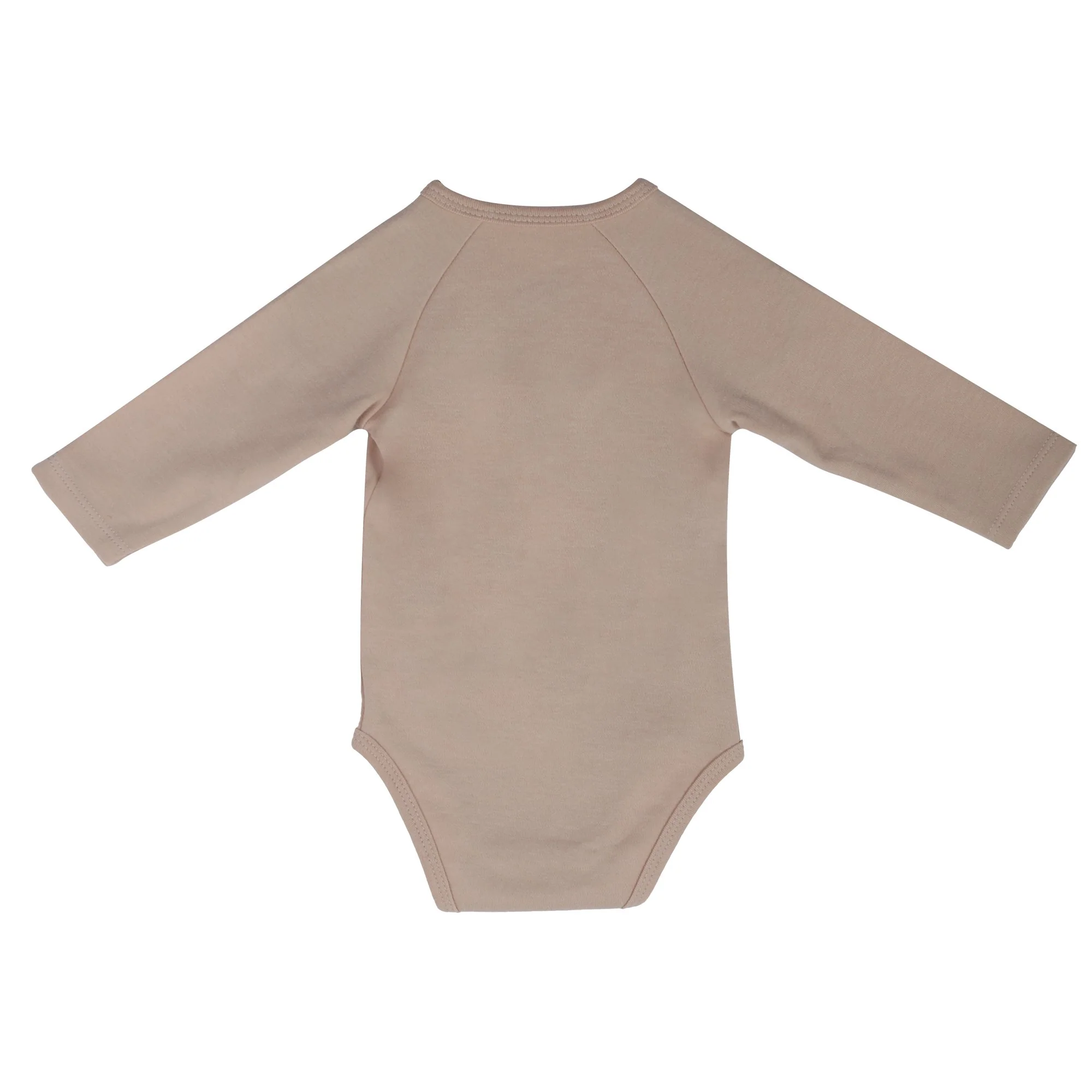 Lot de 3 bodies croisés 0/9 mois - Beige - Image 3