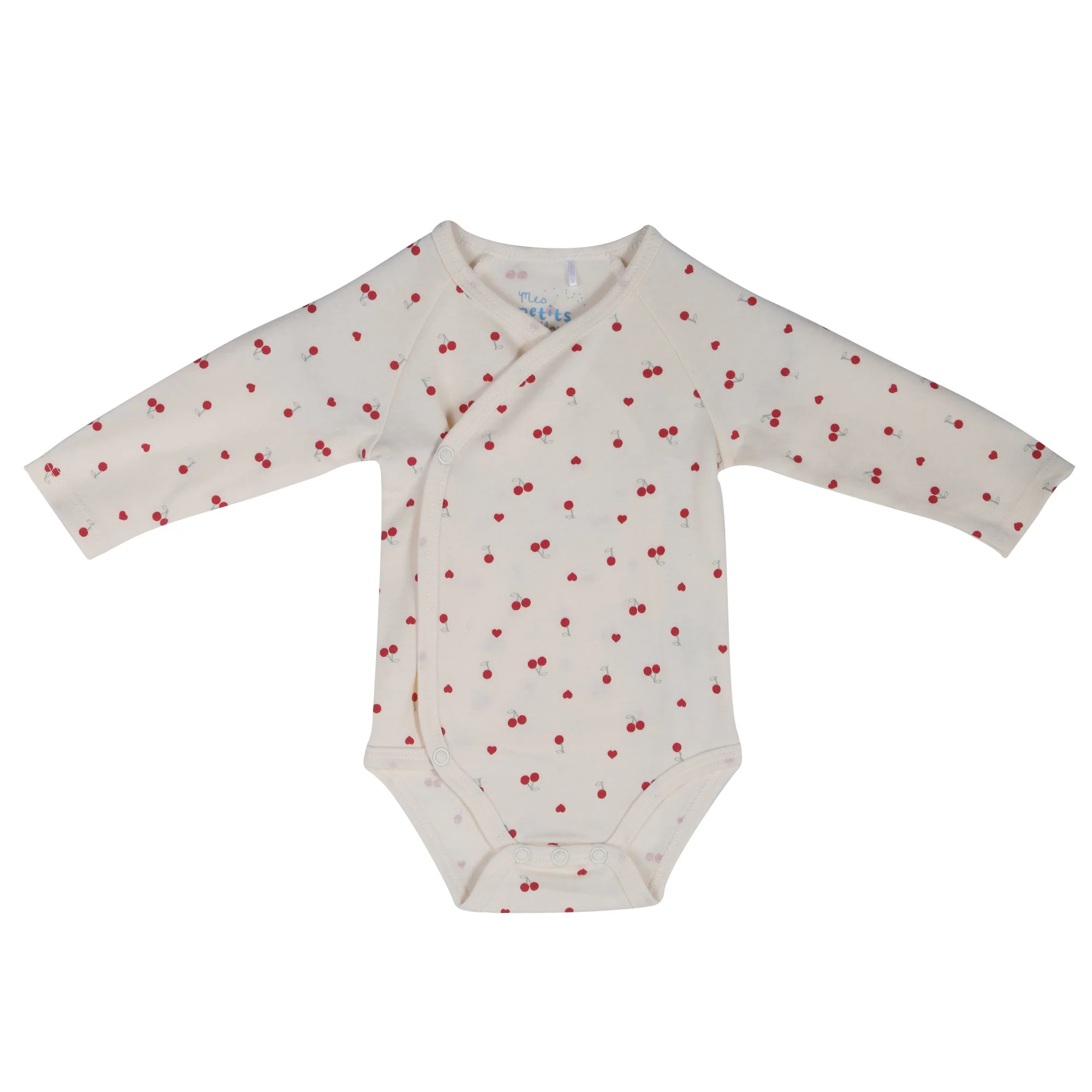 Lot de 3 bodies croisés 0/9 mois - Beige - Image 6