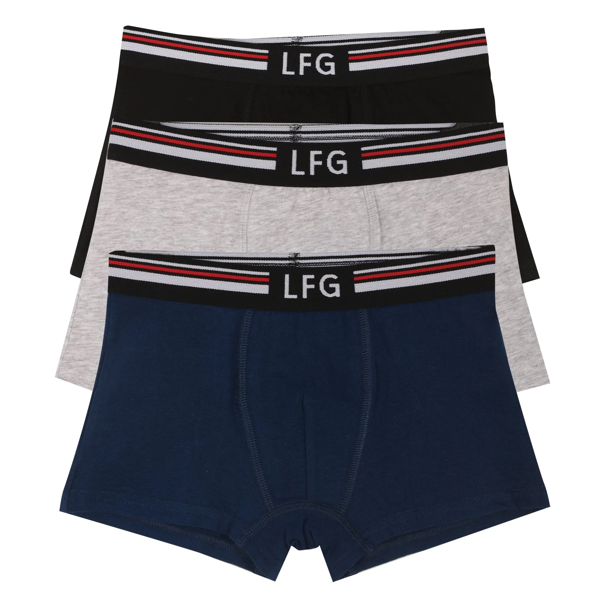 Lot de 3 boxers sport 8/16 ans - Bleu foncé