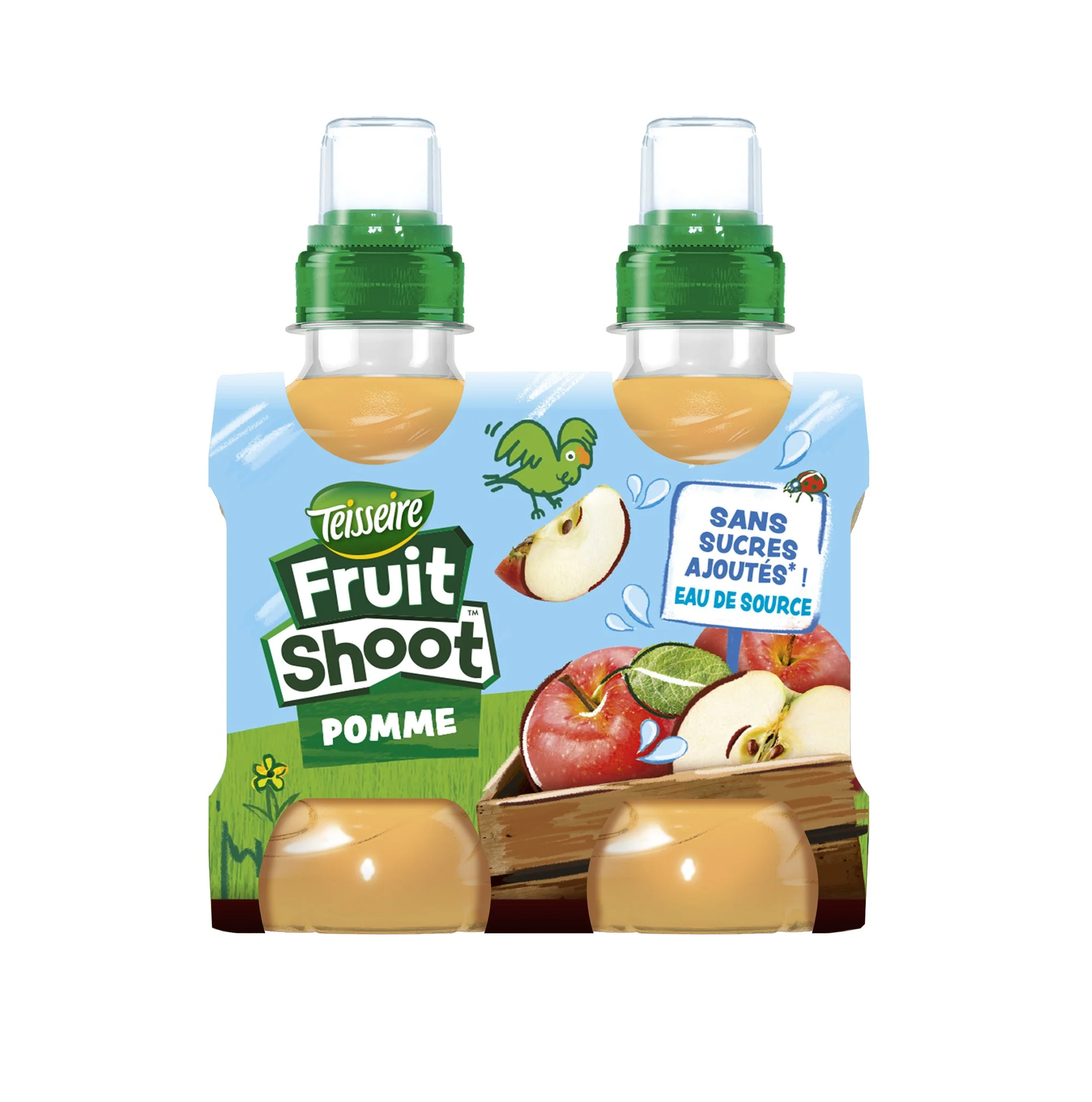Lot de 4 bouteilles Fruitshoot pomme