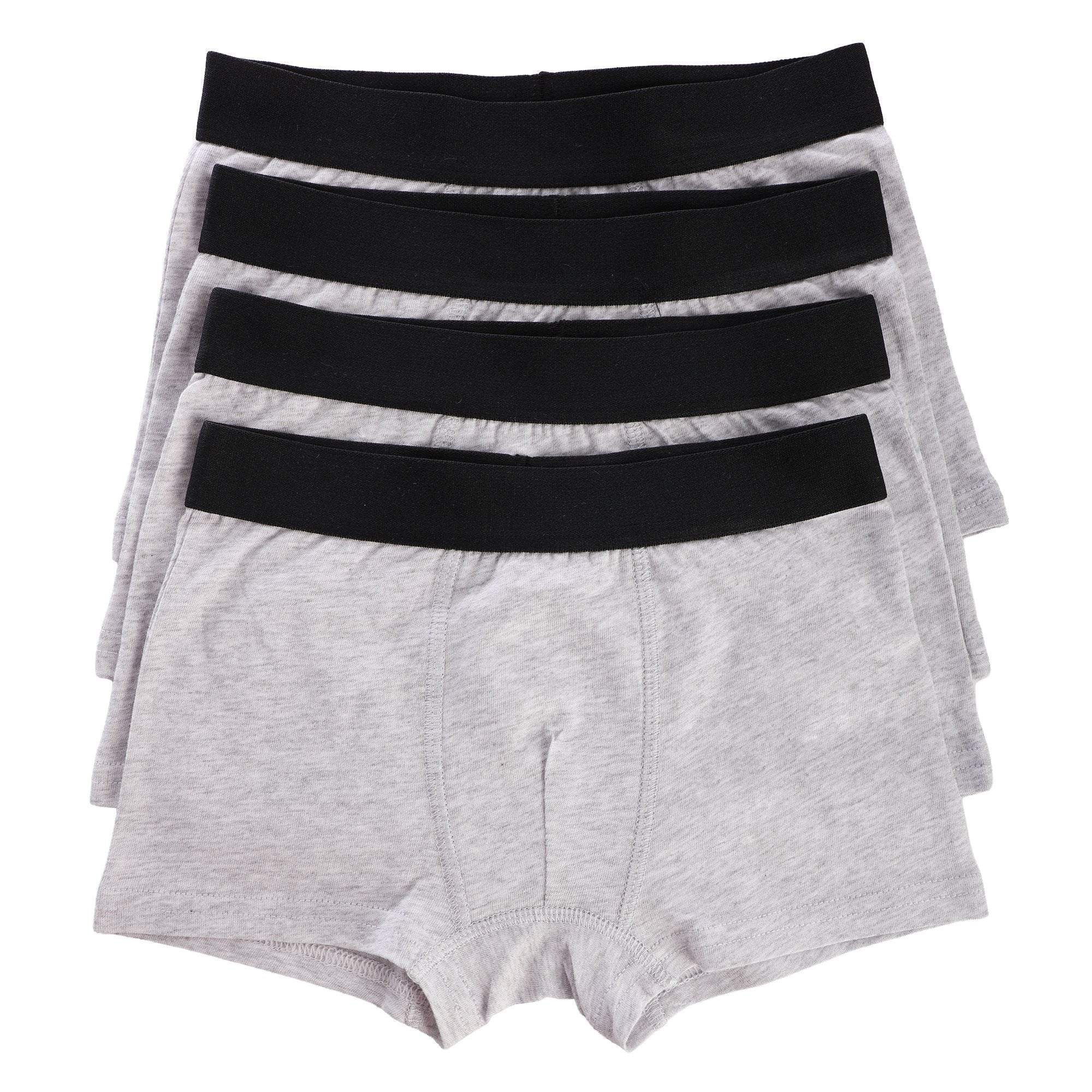 Lot de 4 boxers unis - Gris