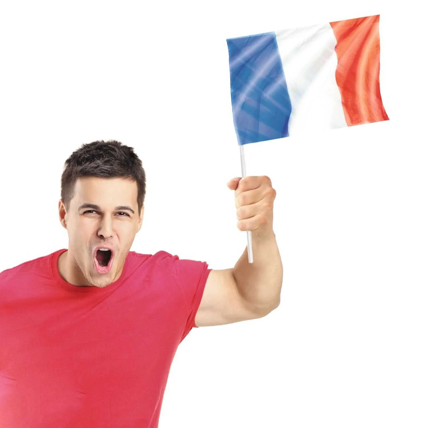 Lot de 4 drapeaux supporter de l'équipe de france - Image 3