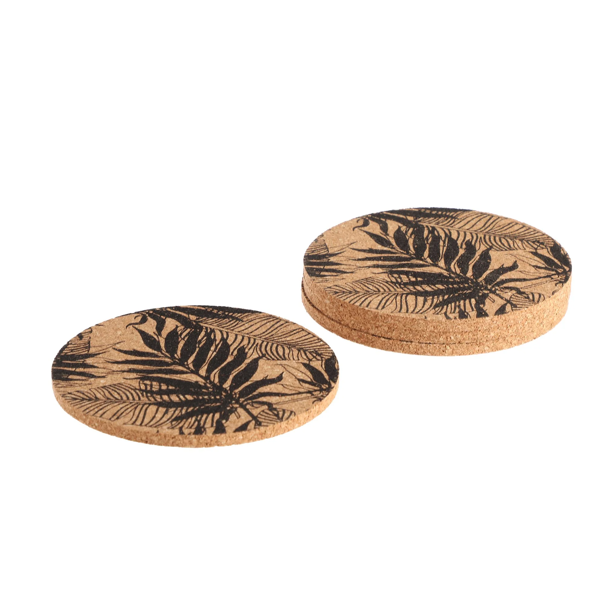 Lot de 4 sous-verres avec décor jungle 10cm - Image 2