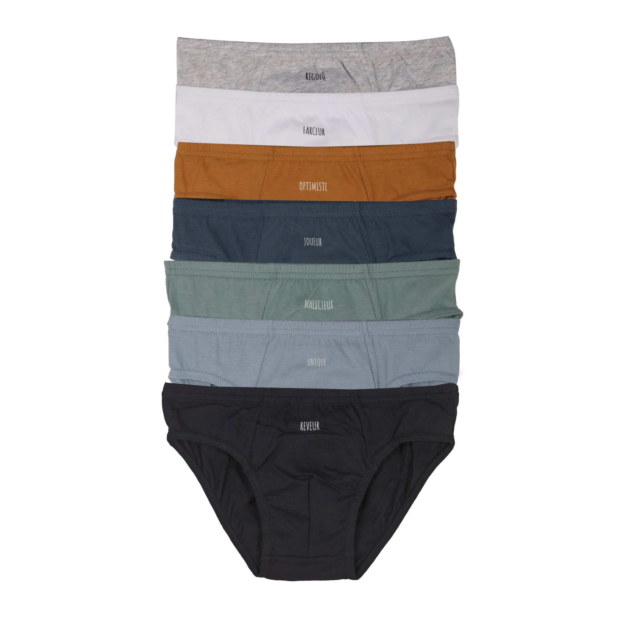 lot de 7 slips en coton 2/8 ans
