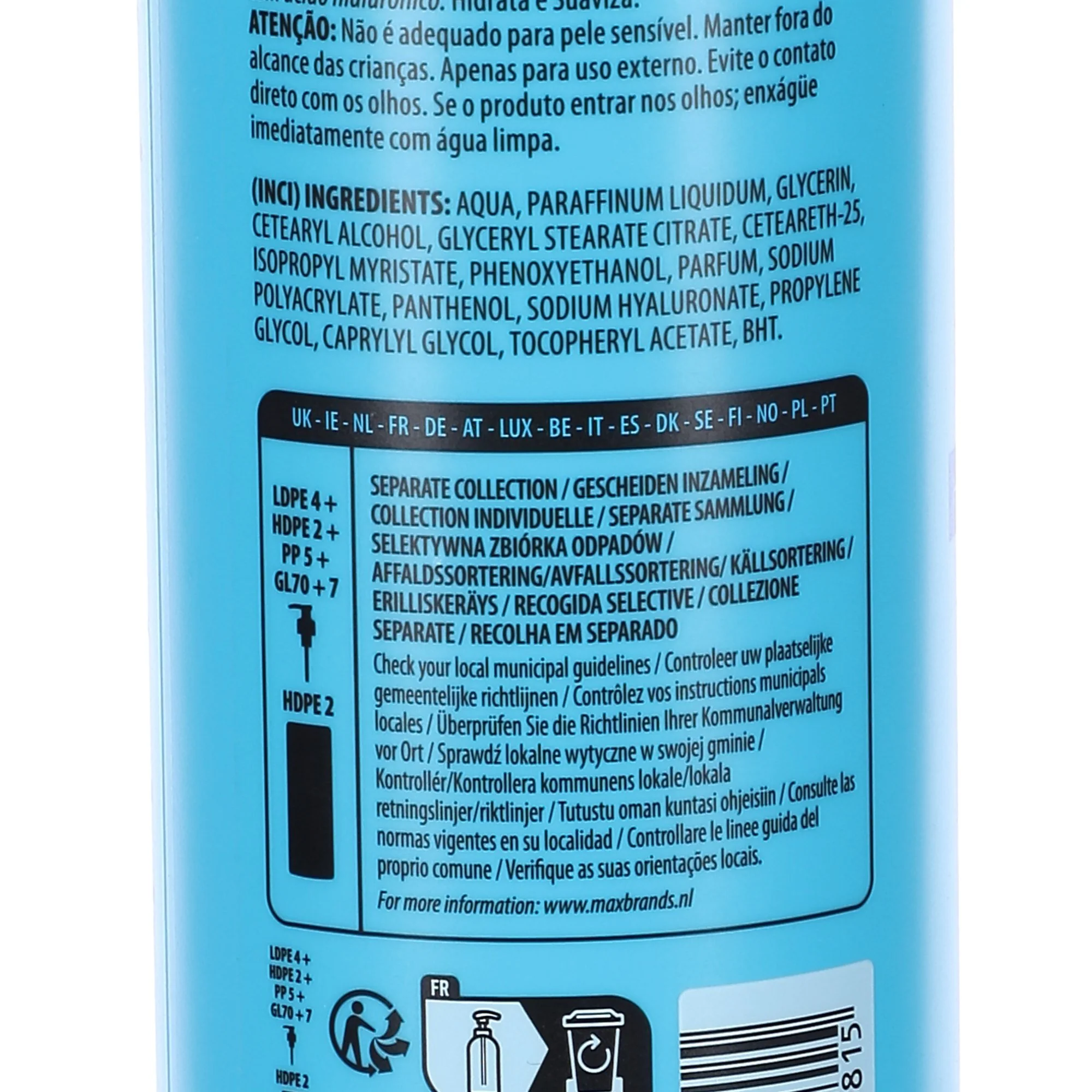 Lotion corporelle hydro shock en pompe - Image 3
