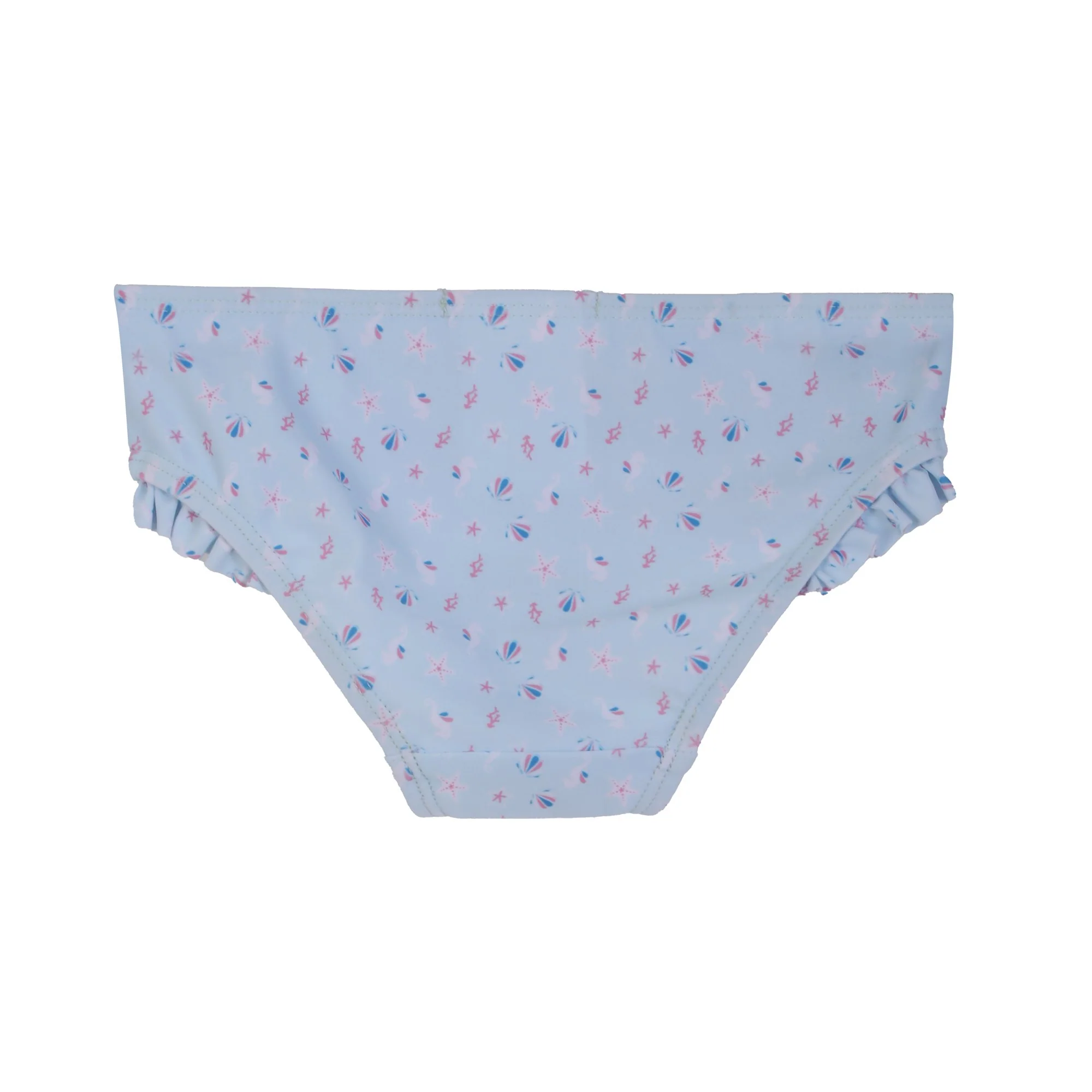 Maillot de bain 2 pièces à volants - Bleu - Image 4