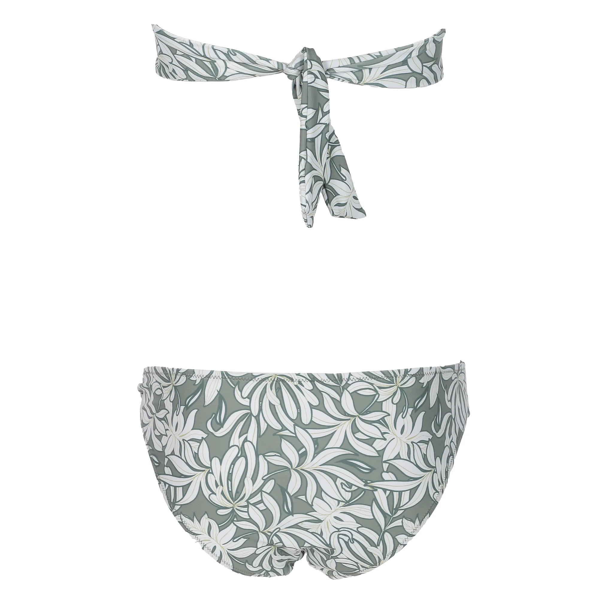 Maillot de bain 2 pièces bandeau  - Vert - Image 4