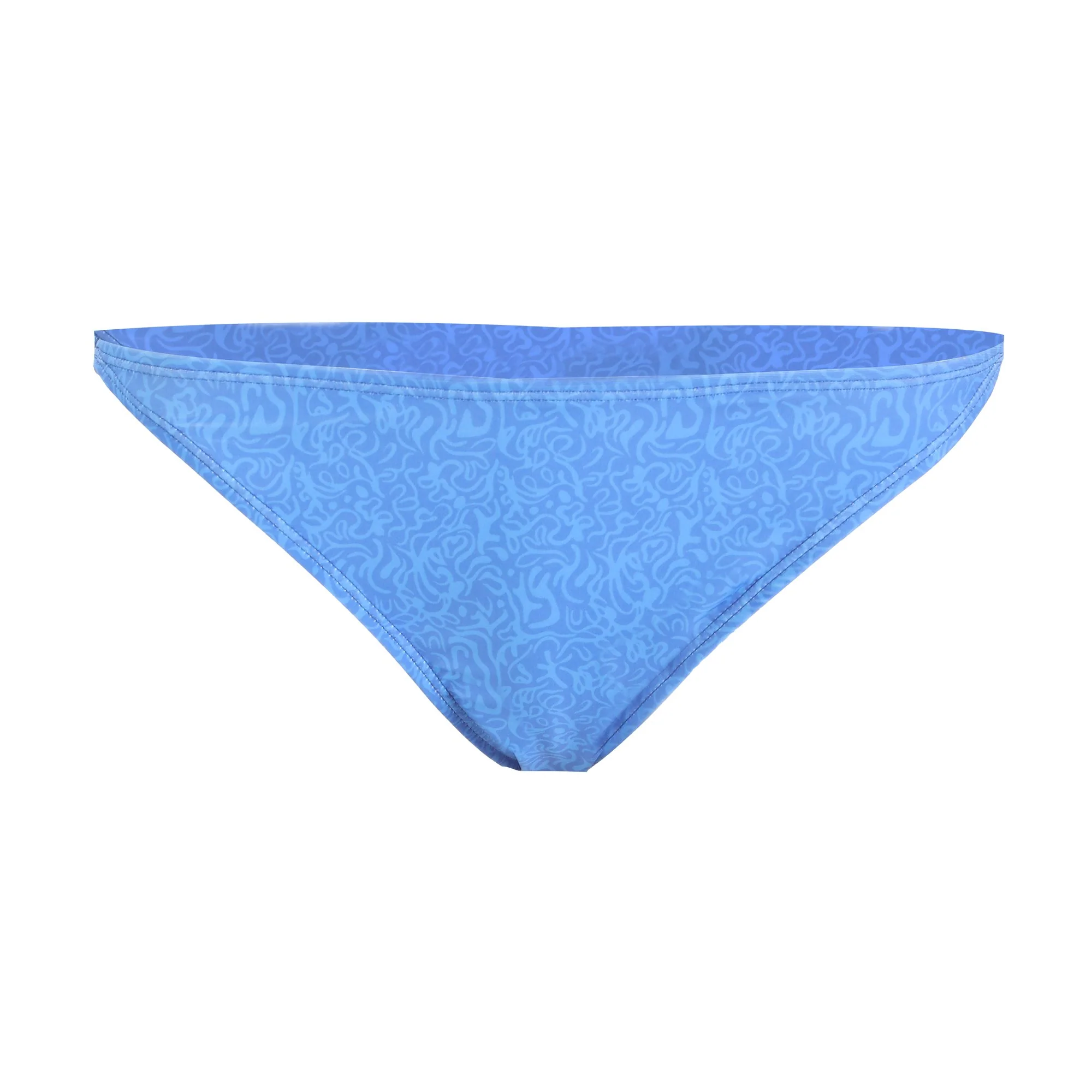 Maillot de bain 2 pièces uni - Bleu - Image 2