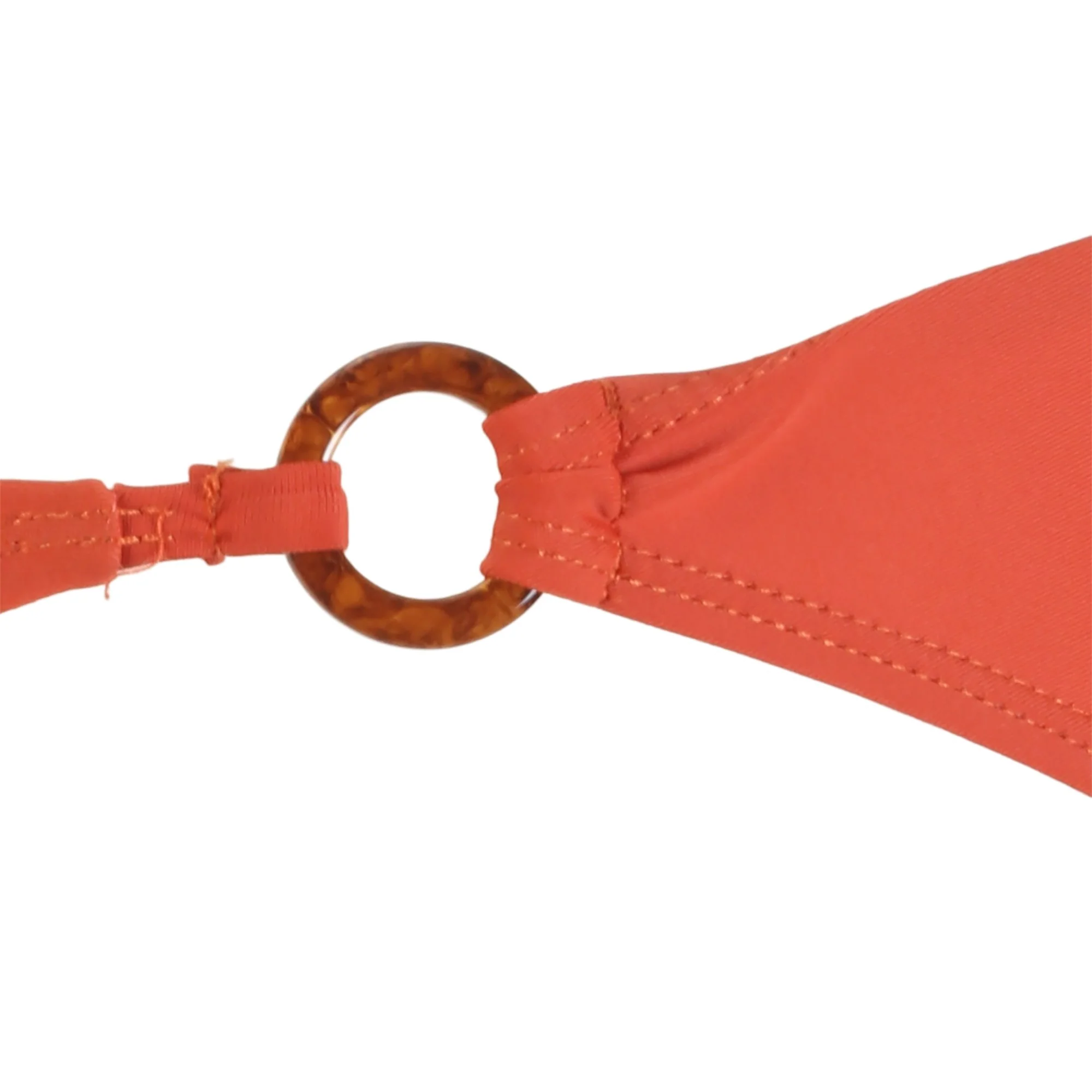 Maillot de bain 2 pièces uni - Orange - Image 4