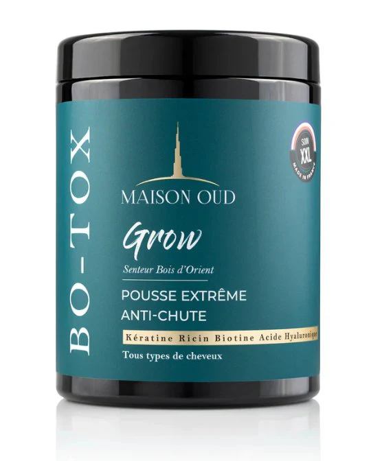 Masque Capillaire Grow – Racine de Ginseng, Biotine & Kératine