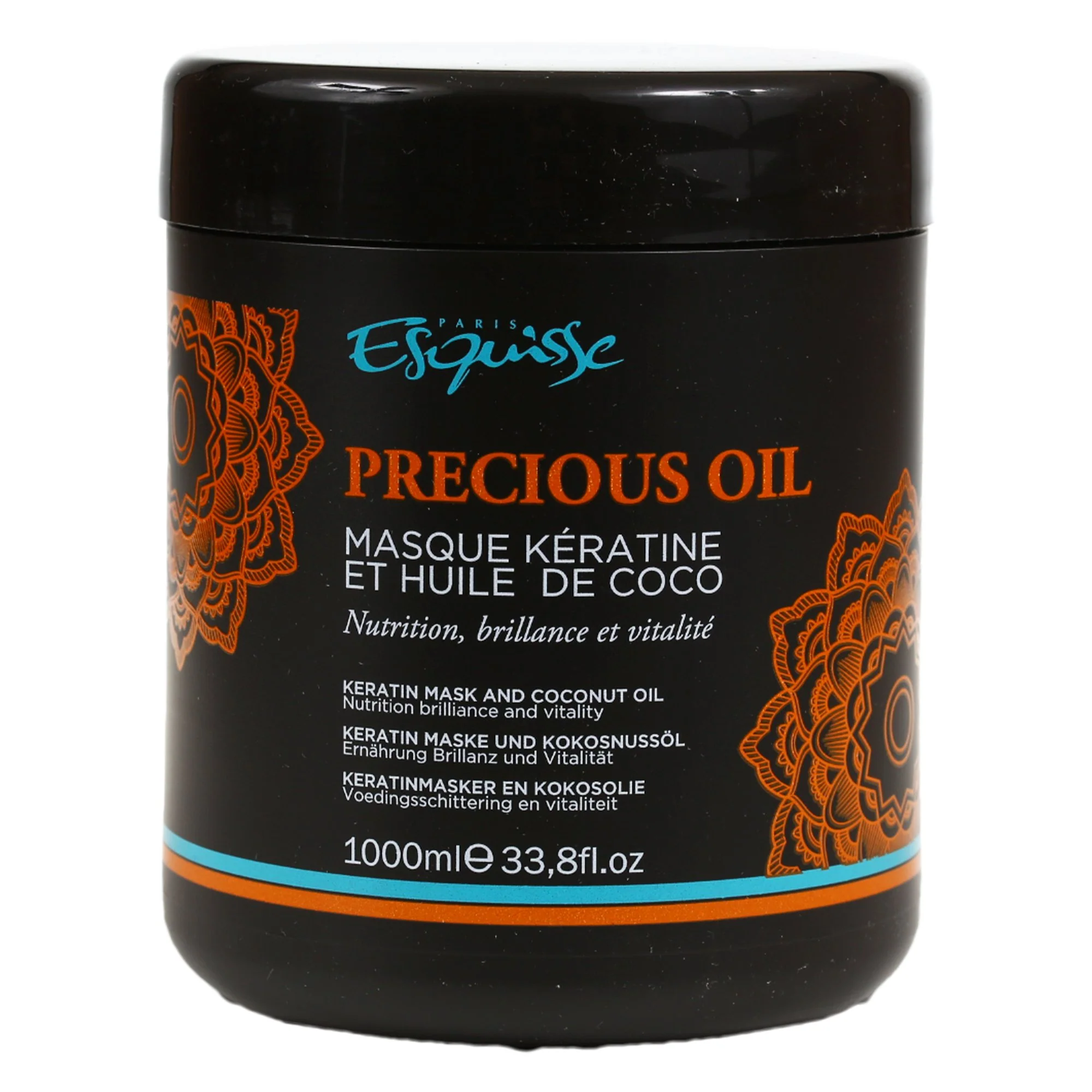 Masque capillaire kératine et huile de coco