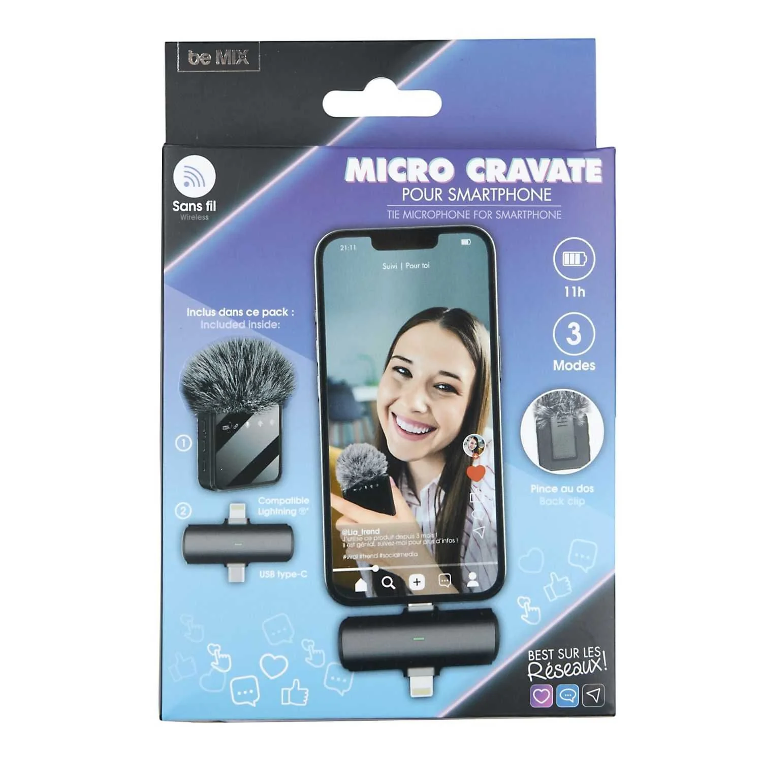 Micro cravate smartphone sans fil