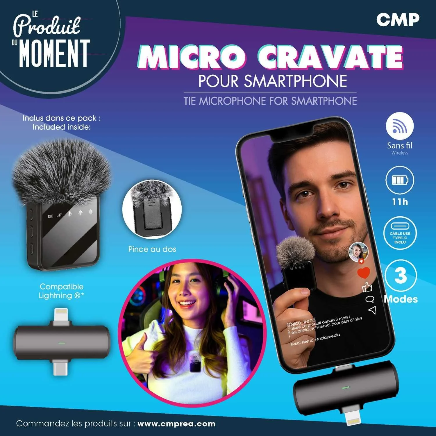Micro cravate smartphone sans fil - Image 2