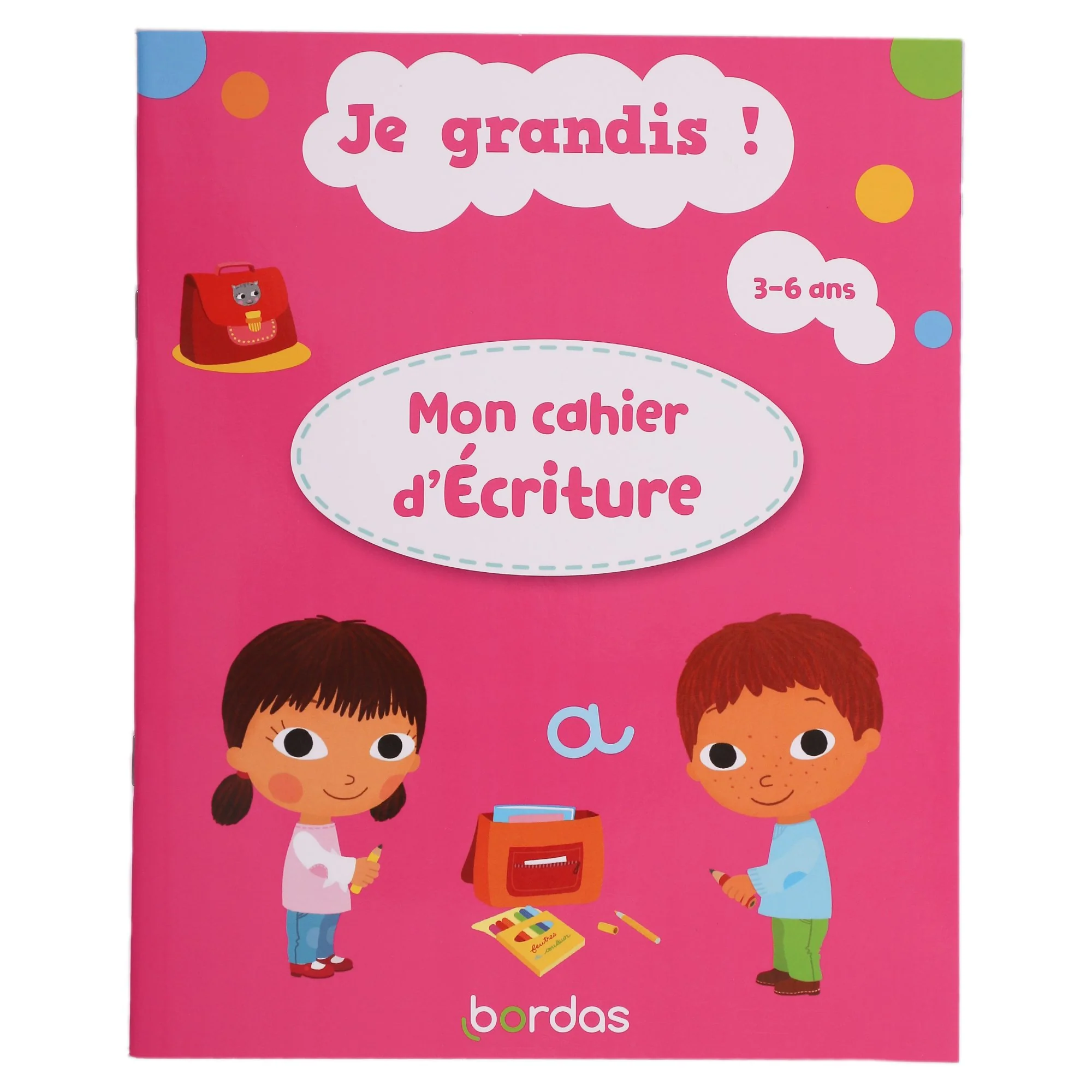 Mon cahier d'écriture Je grandis