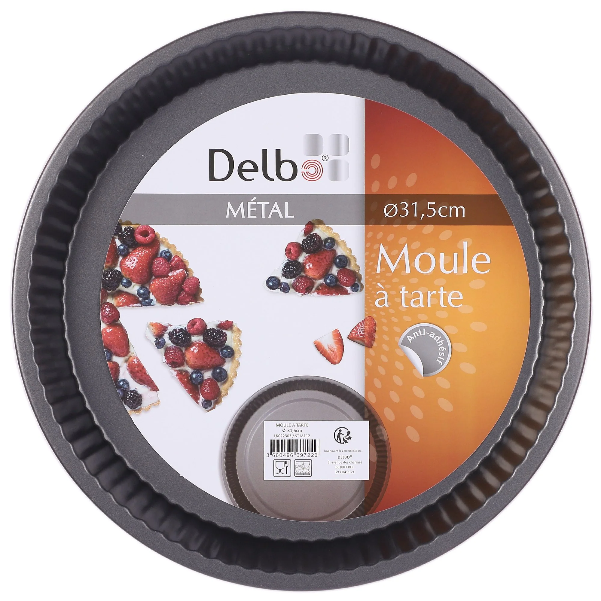 Moule à tarte en métal