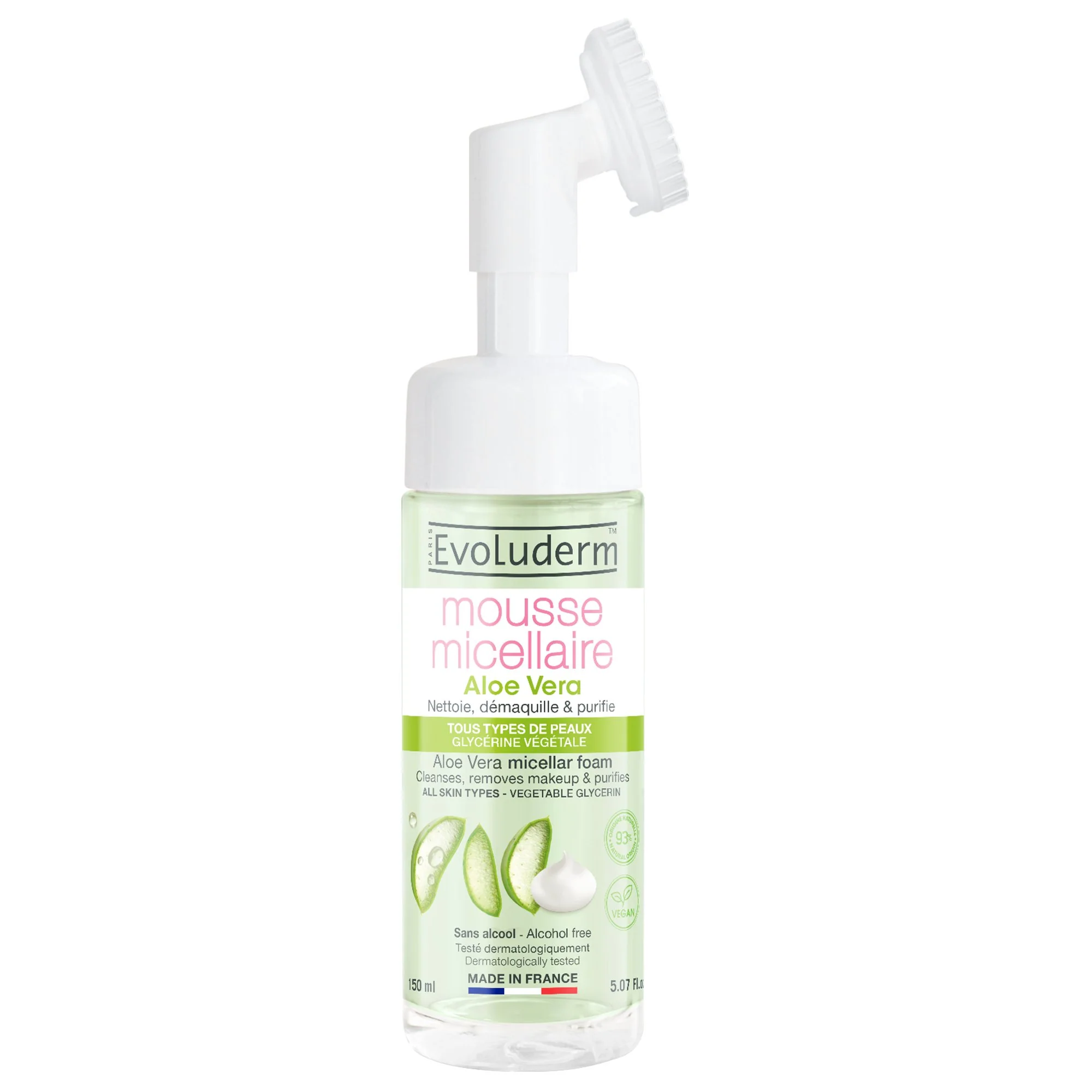 Mousse micellaire à l'aloe vera