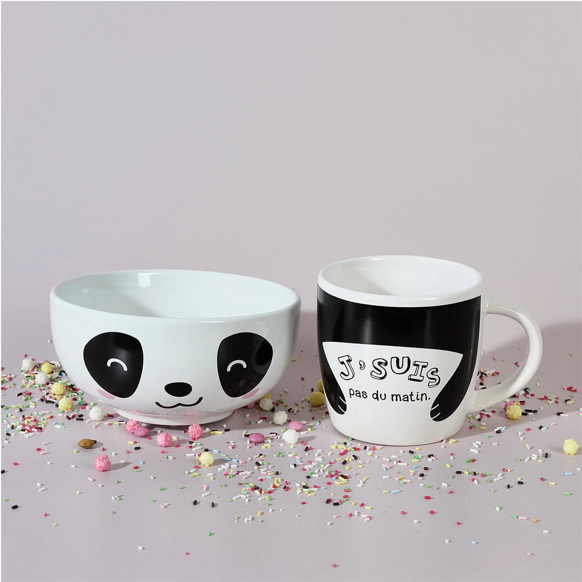 Mug et bol en céramique Kawaï - Image 4