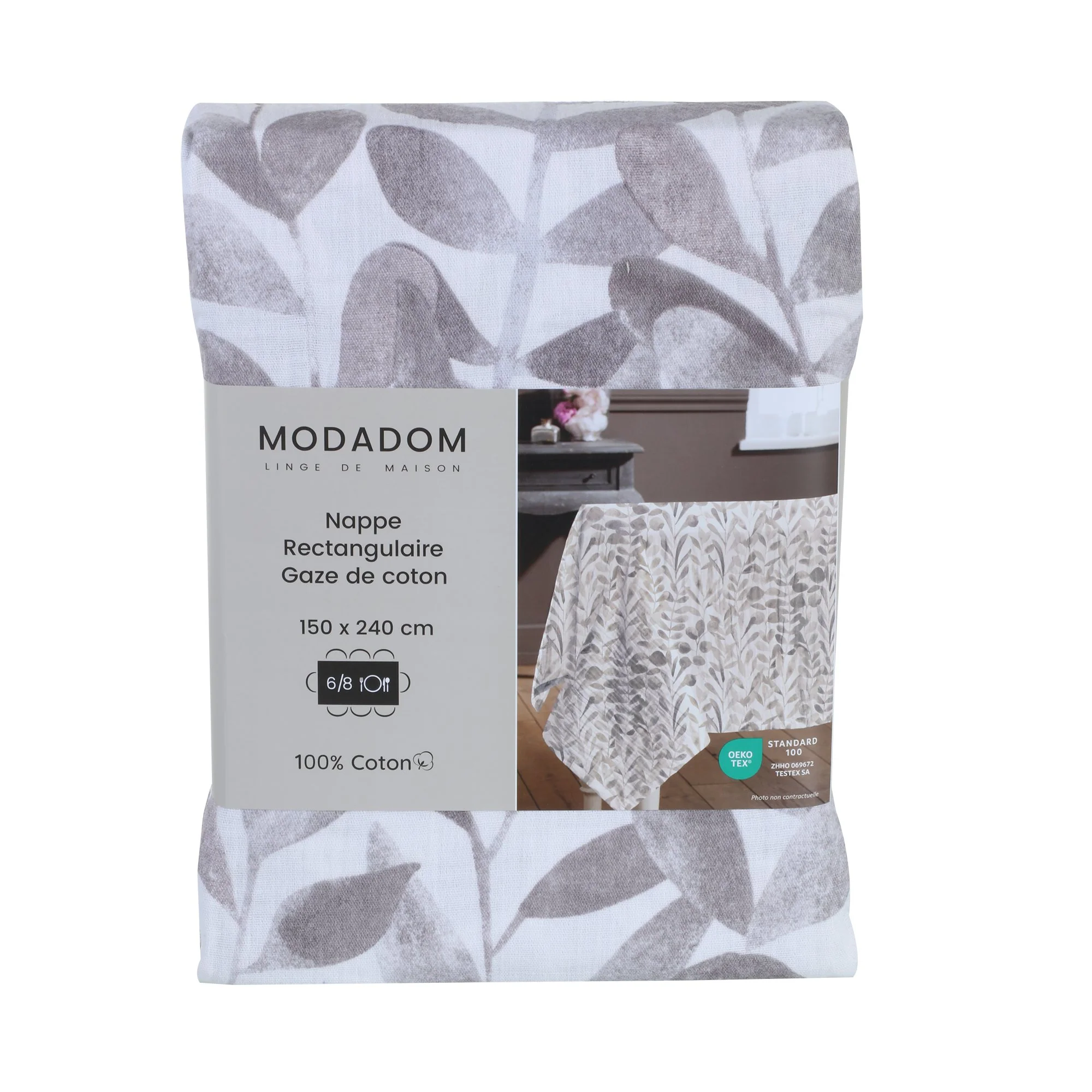 Nappe en gaze de coton 150x240cm - Vert