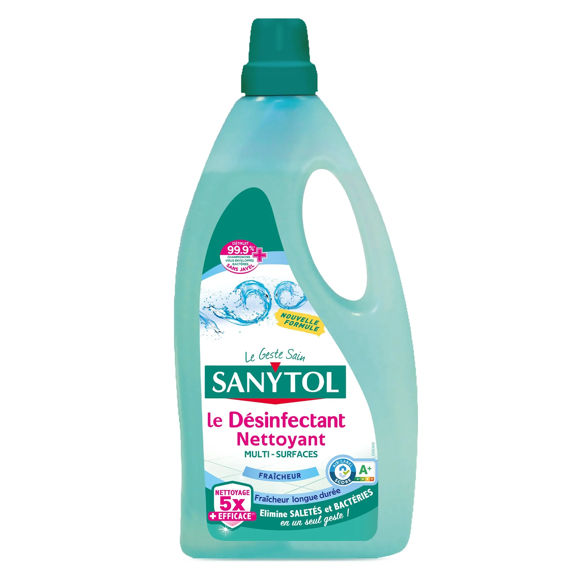 Nettoyant désinfectant sols et surfaces fraîcheur