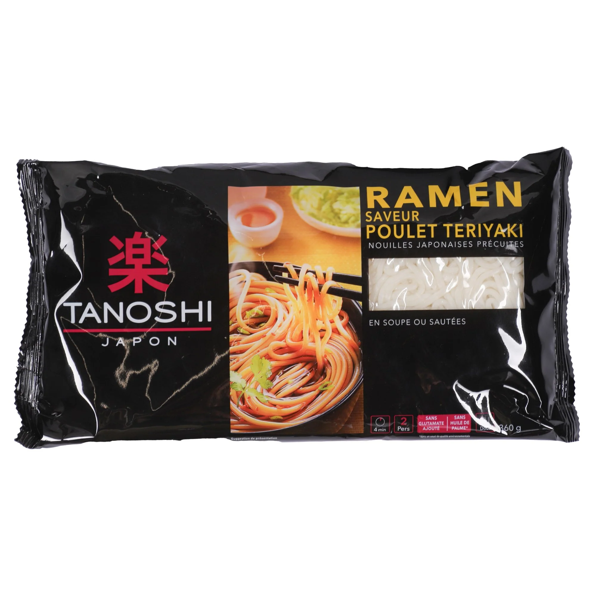 Nouilles japonaises précuites ramen saveur poulet Teriyaki