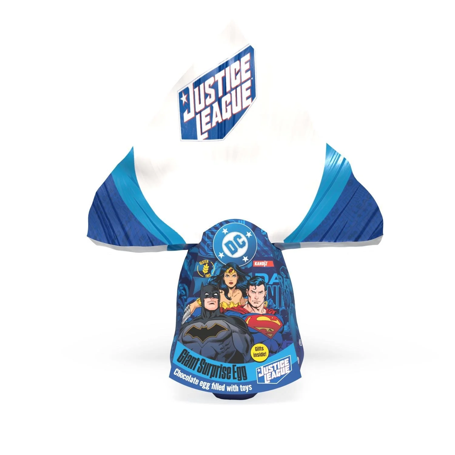 Oeuf chocolat en flamme justice league