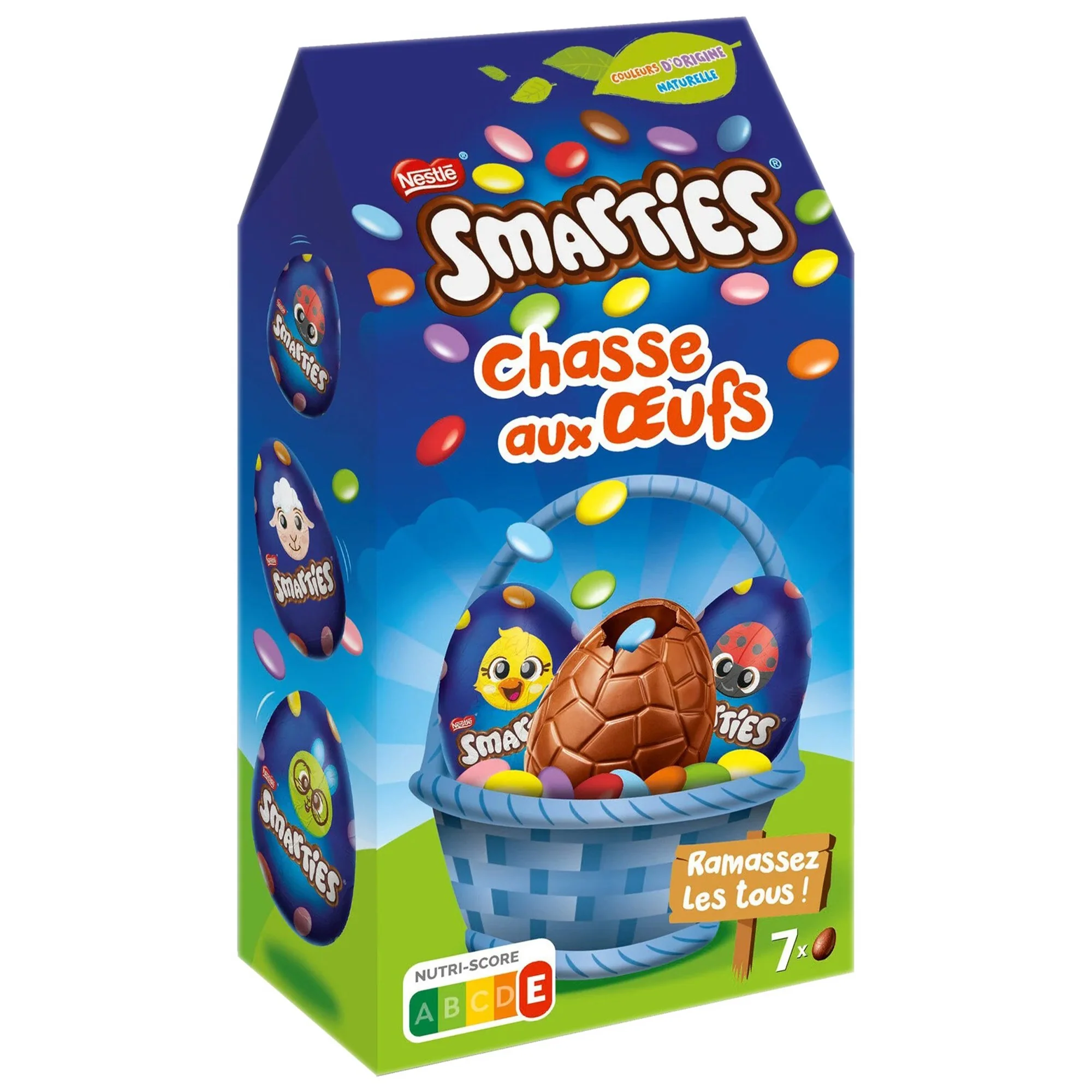 Œufs au chocolat garni de Smarties